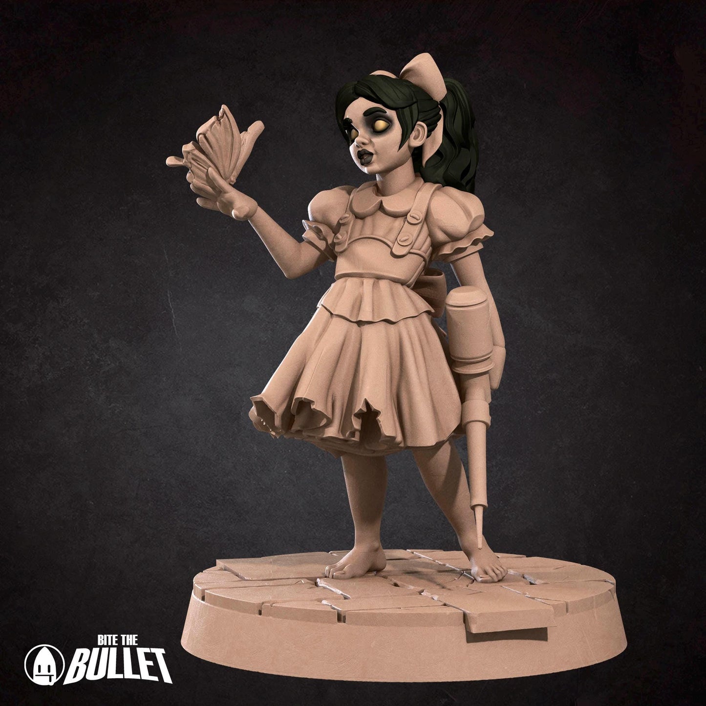 Mr. B & Tiny Angel Miniature (2 Variations) - 28mm / 32mm / 36mm - Bite the Bullet - Resin Printed Figure for TTRPGs and Board Games