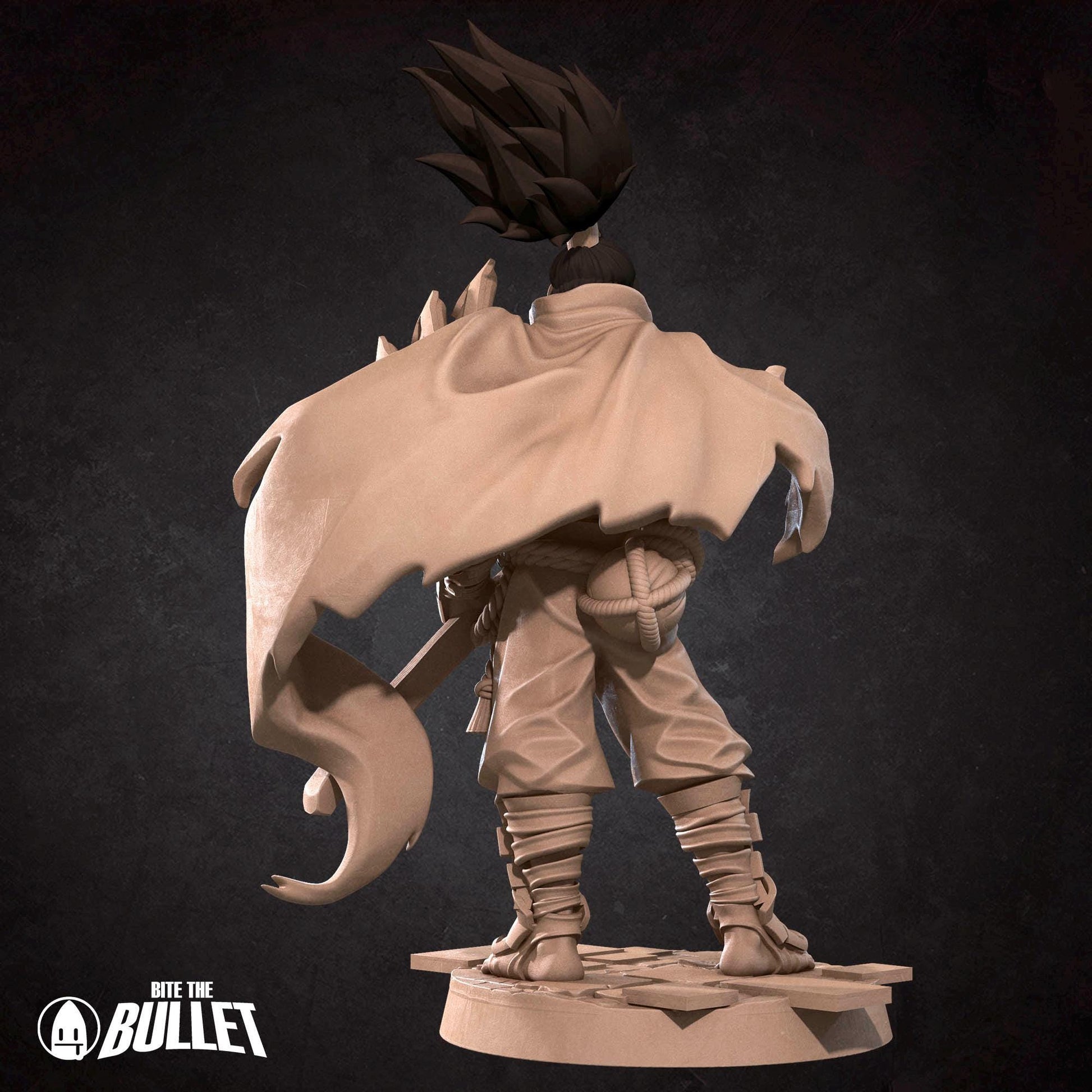Unforgiven Samurai Miniature - 28mm / 32mm / 36mm - Bite the Bullet - Resin Printed Figure for D&D, TTRPGs, and Board Games