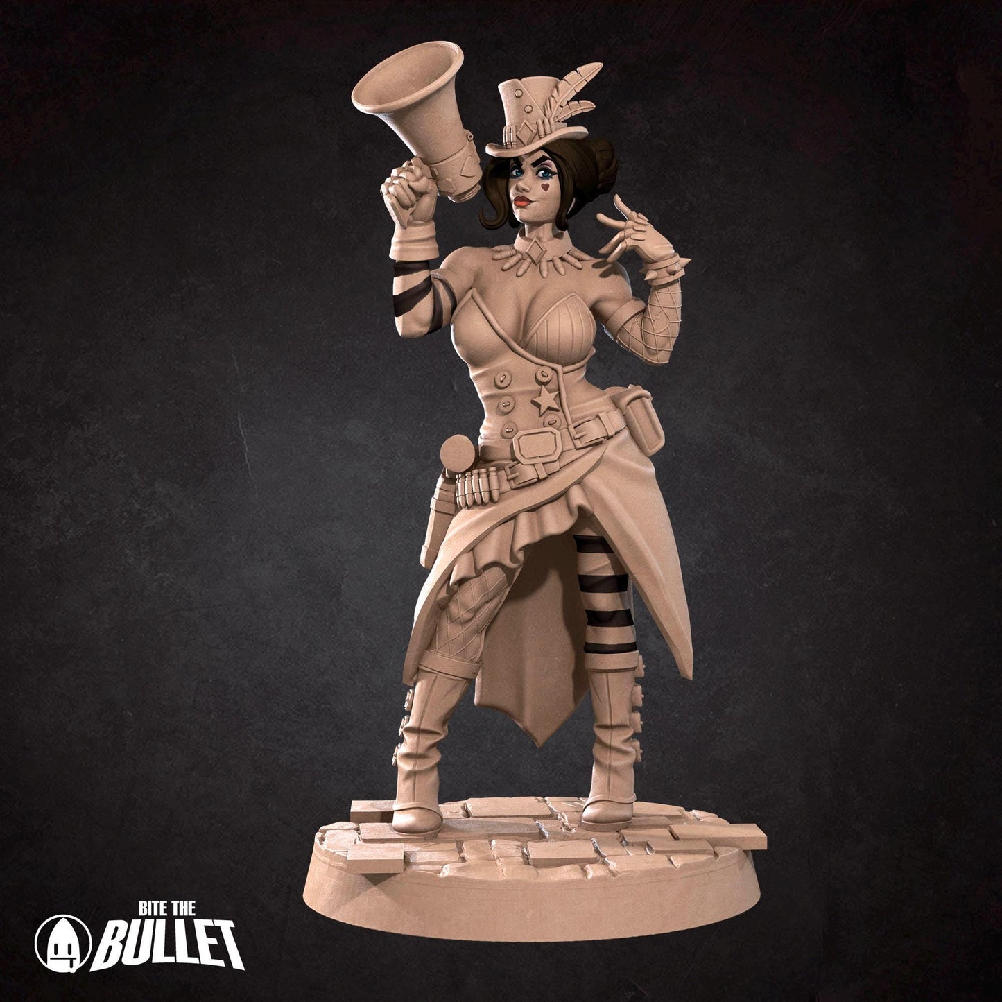 Roxy Miniature (Standard & NSFW Variations) - 28mm / 32mm / 36mm - Bite the Bullet - Resin Printed Figure for TTRPGs and Board Games