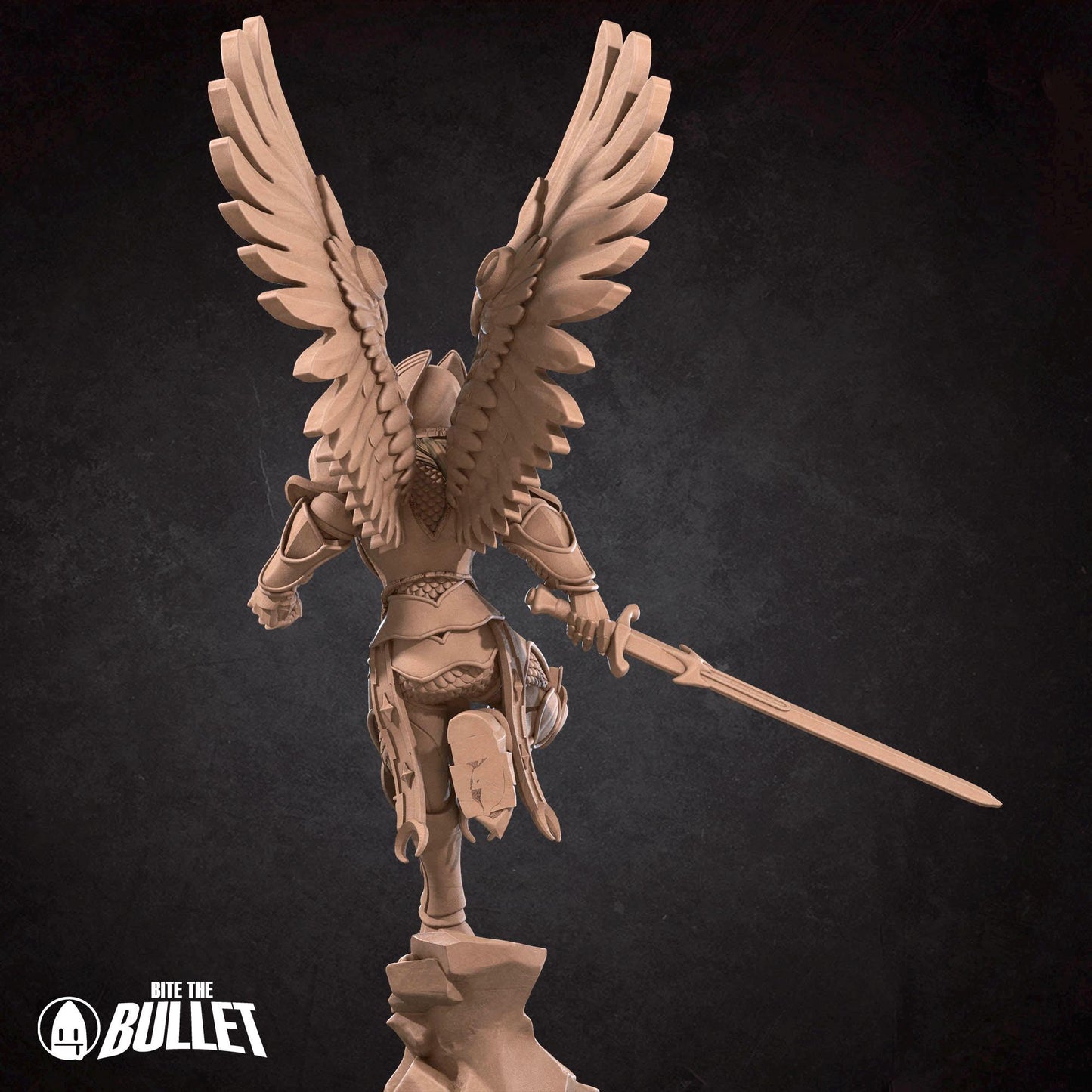 Aasimar Paladin Miniature - 28mm / 32mm / 36mm - Bite the Bullet - Resin Printed Figure for D&D, TTRPGs, and Board Games