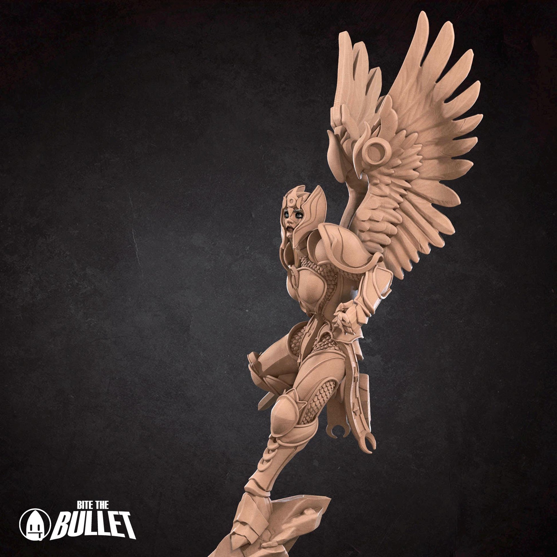 Aasimar Paladin Miniature - 28mm / 32mm / 36mm - Bite the Bullet - Resin Printed Figure for D&D, TTRPGs, and Board Games