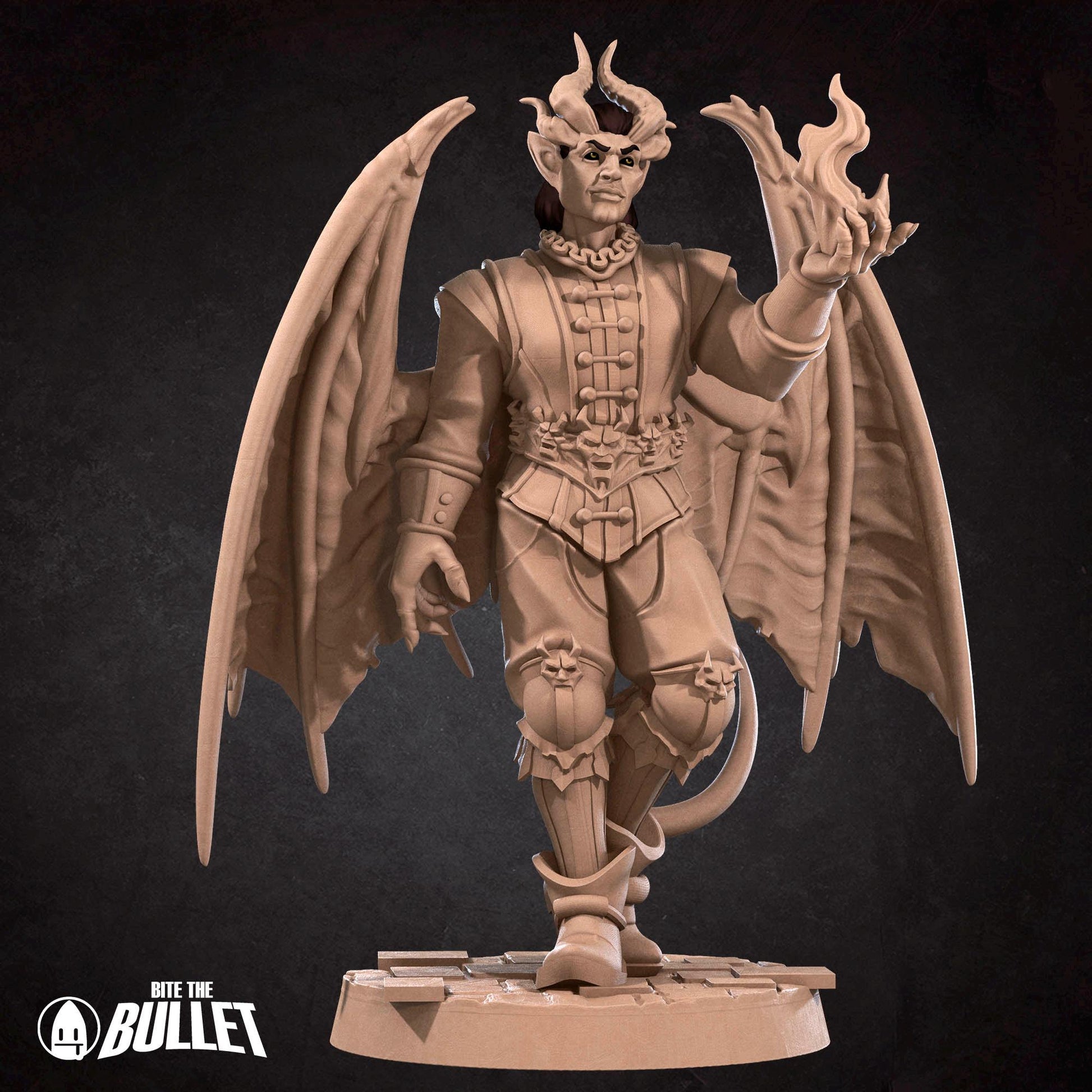 Cambion Devil Miniature (2 Variations) - 28mm / 32mm / 36mm - Bite the Bullet - Resin Printed Figure for D&D, TTRPGs, and Board Games