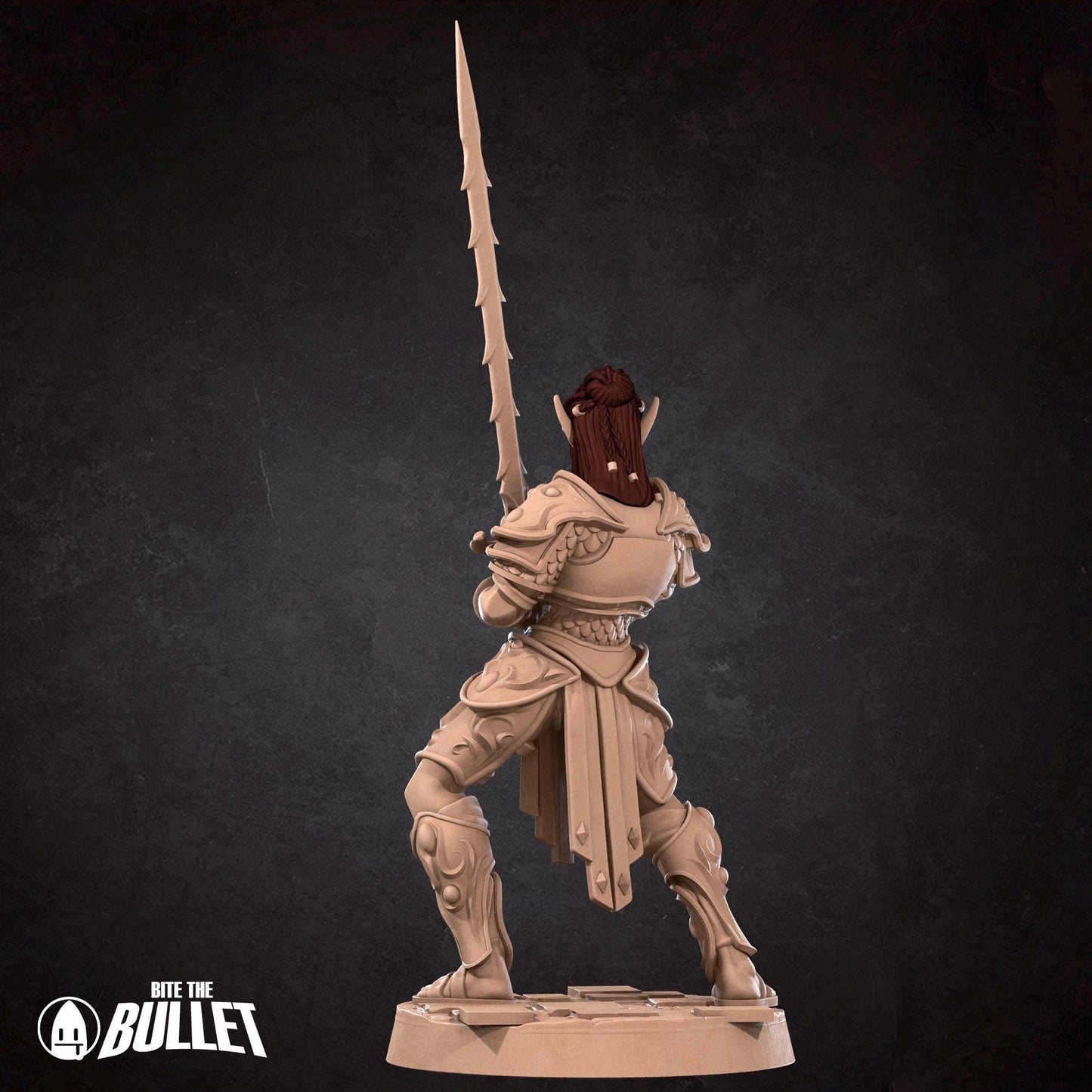 Githyanki Fighter Miniature - 28mm / 32mm / 36mm - Bite the Bullet - Resin Printed Figure for D&D, TTRPGs, and Board Games