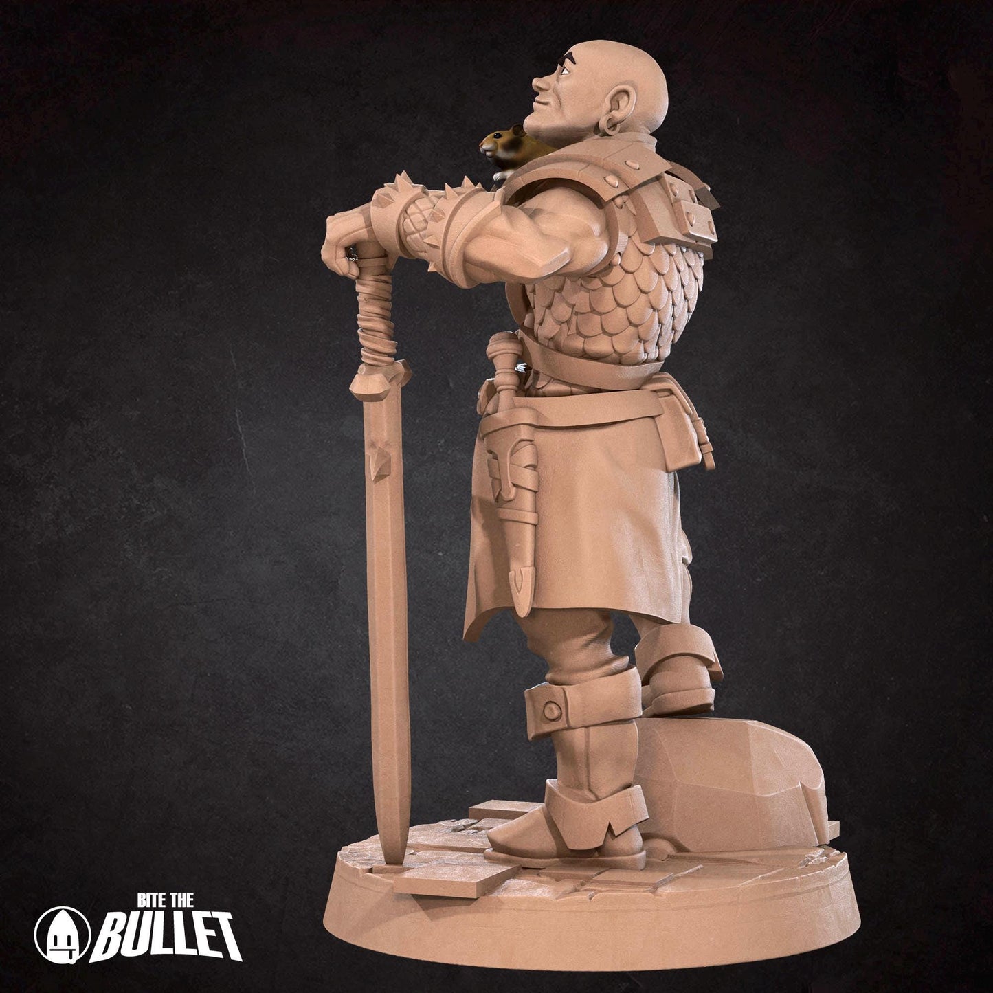 Human Ranger Miniature - 28mm / 32mm / 36mm - Bite the Bullet - Resin Printed Figure for D&D, TTRPGs, and Board Games