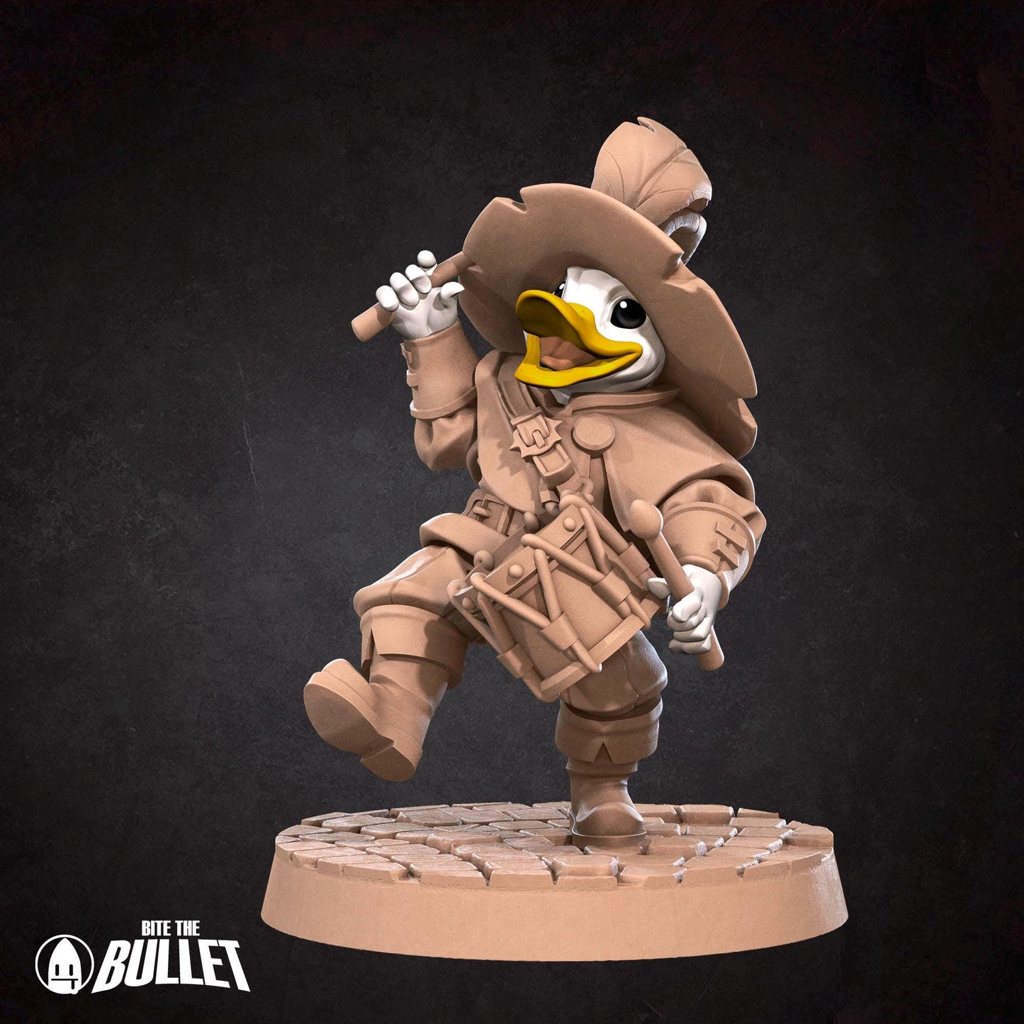 Duckfolk Bard Miniature - 28mm / 32mm / 36mm - Bite the Bullet - Resin Printed Figure for D&D, TTRPGs, and Board Games