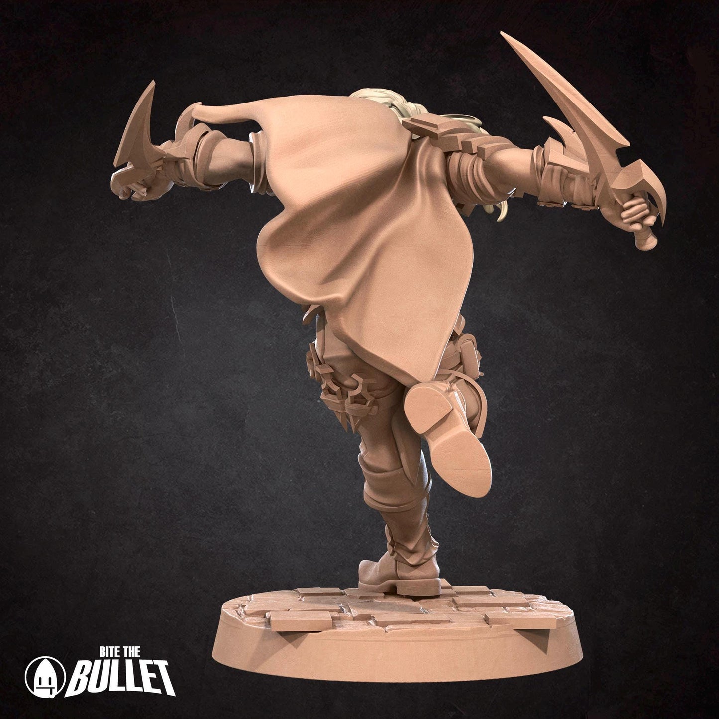 Elf Rogue Miniature - 28mm / 32mm / 36mm - Bite the Bullet - Resin Printed Figure for D&D, TTRPGs, and Board Games