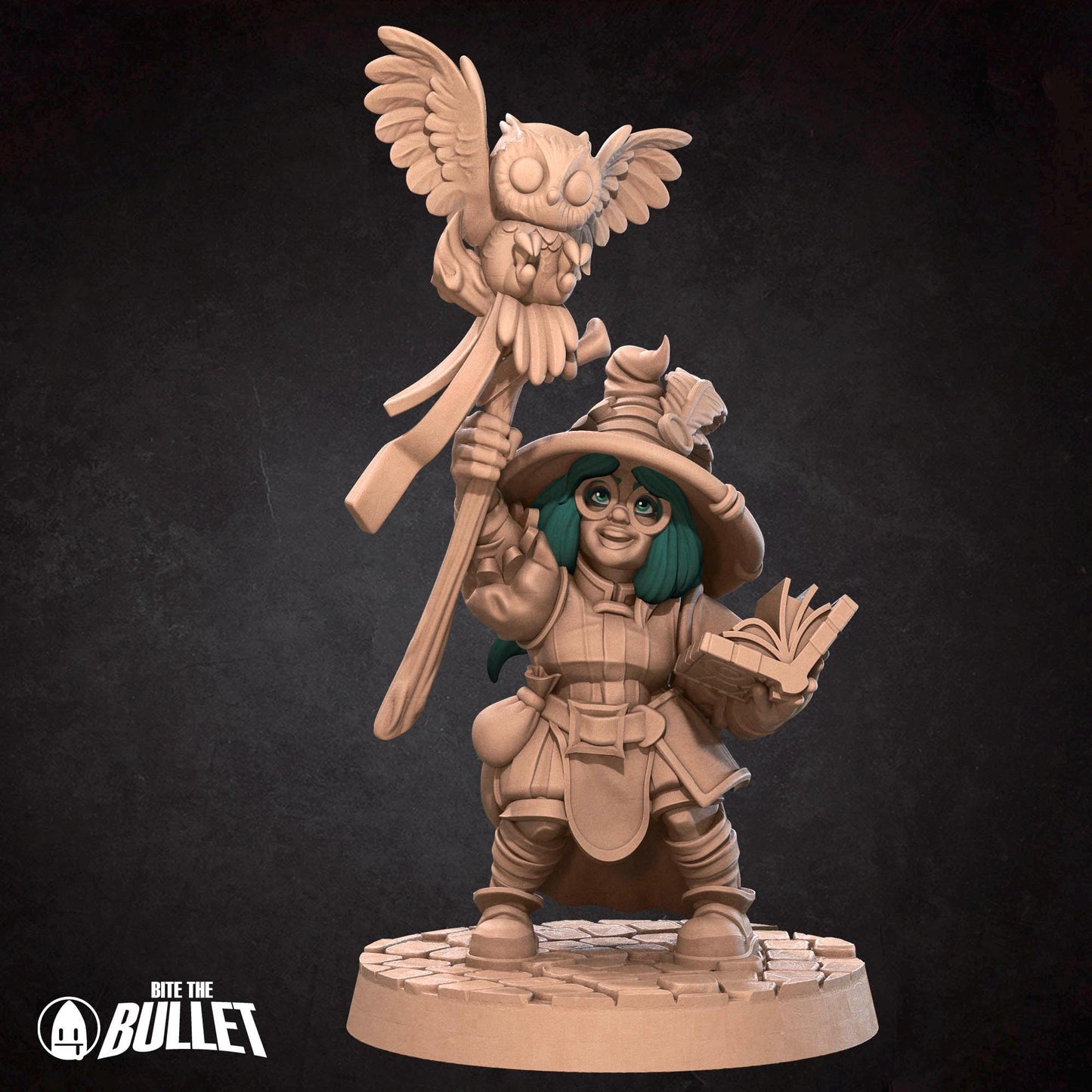 Gnome Wizard Miniature - 28mm / 32mm / 36mm - Bite the Bullet - Resin Printed Figure for D&D, TTRPGs, and Board Games