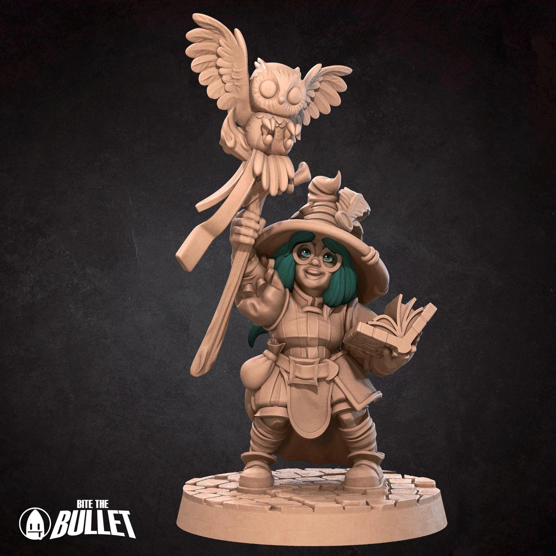 Gnome Wizard Miniature - 28mm / 32mm / 36mm - Bite the Bullet - Resin Printed Figure for D&D, TTRPGs, and Board Games