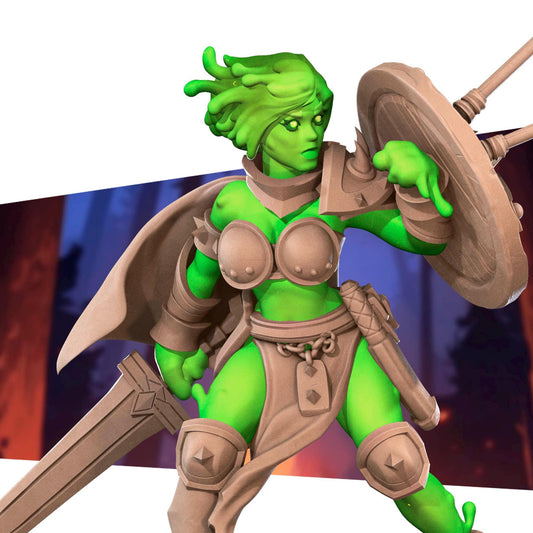 Plasmoid Barbarian Miniature - 28mm / 32mm / 36mm - Bite the Bullet - Resin Printed Figure for D&D, TTRPGs, and Board Games
