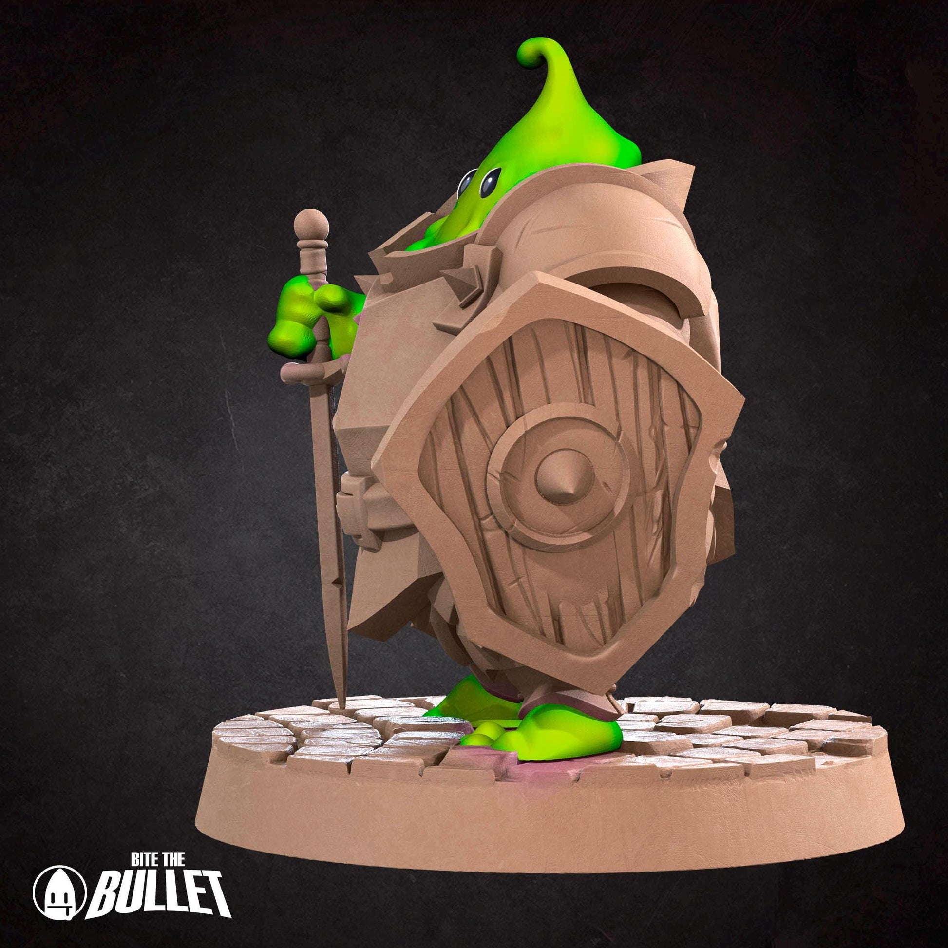 Plasmoid Warrior Miniature - 28mm / 32mm / 36mm - Bite the Bullet - Resin Printed Figure for D&D, TTRPGs, and Board Games