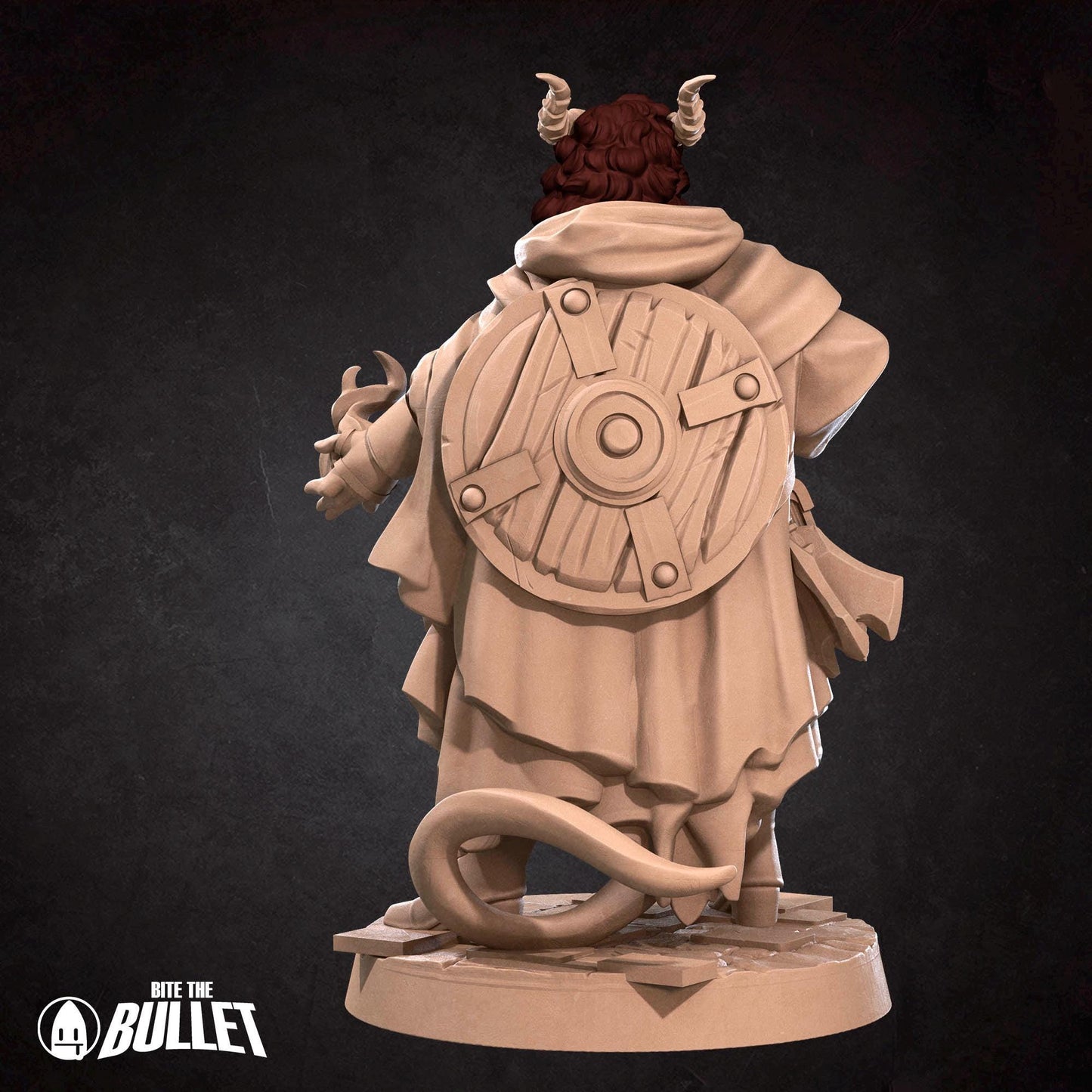 Tiefling Cleric Miniature - 28mm / 32mm / 36mm - Bite the Bullet - Resin Printed Figure for D&D, TTRPGs, and Board Games
