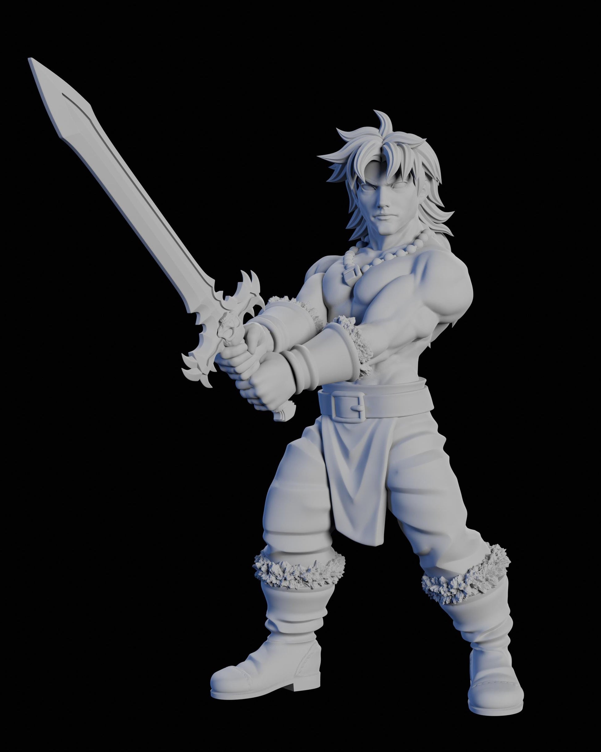 Marcus Miniature - 28mm / 32mm / 36mm / 75mm - Ethan Savage Studios - Unpainted Resin Printed Figure for D&D, TTRPGs, and Board Games