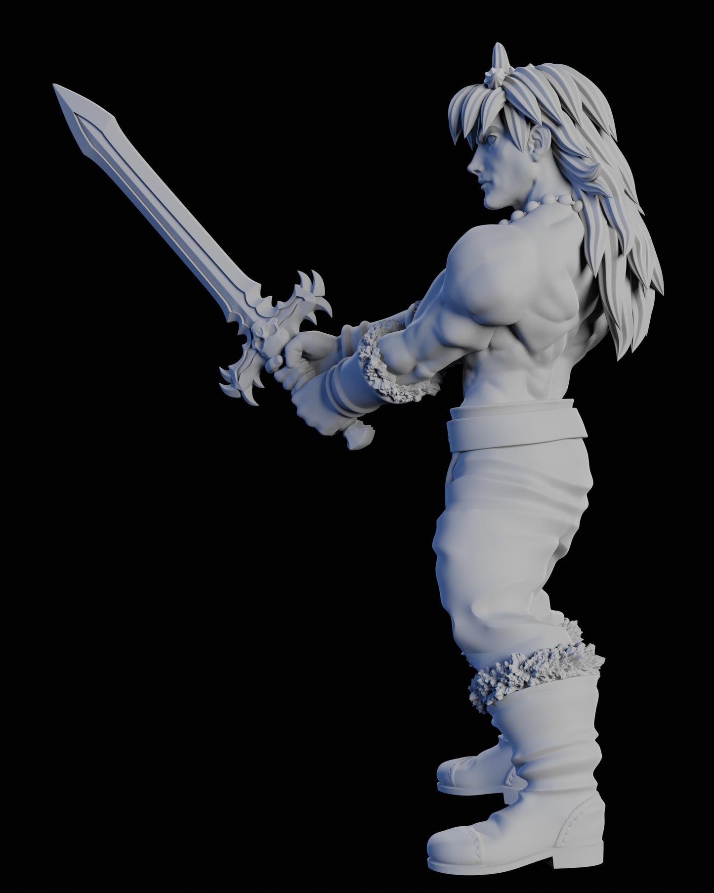 Marcus Miniature - 28mm / 32mm / 36mm / 75mm - Ethan Savage Studios - Unpainted Resin Printed Figure for D&D, TTRPGs, and Board Games