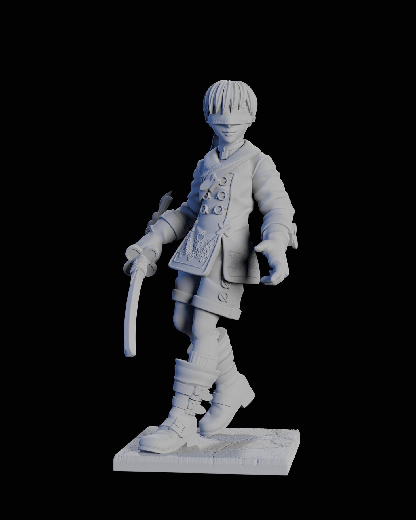 Neuf Sigma Miniature - 28mm / 32mm / 36mm / 75mm - Ethan Savage Studios - Unpainted Resin Printed Figure for D&D, TTRPGs, and Board Games