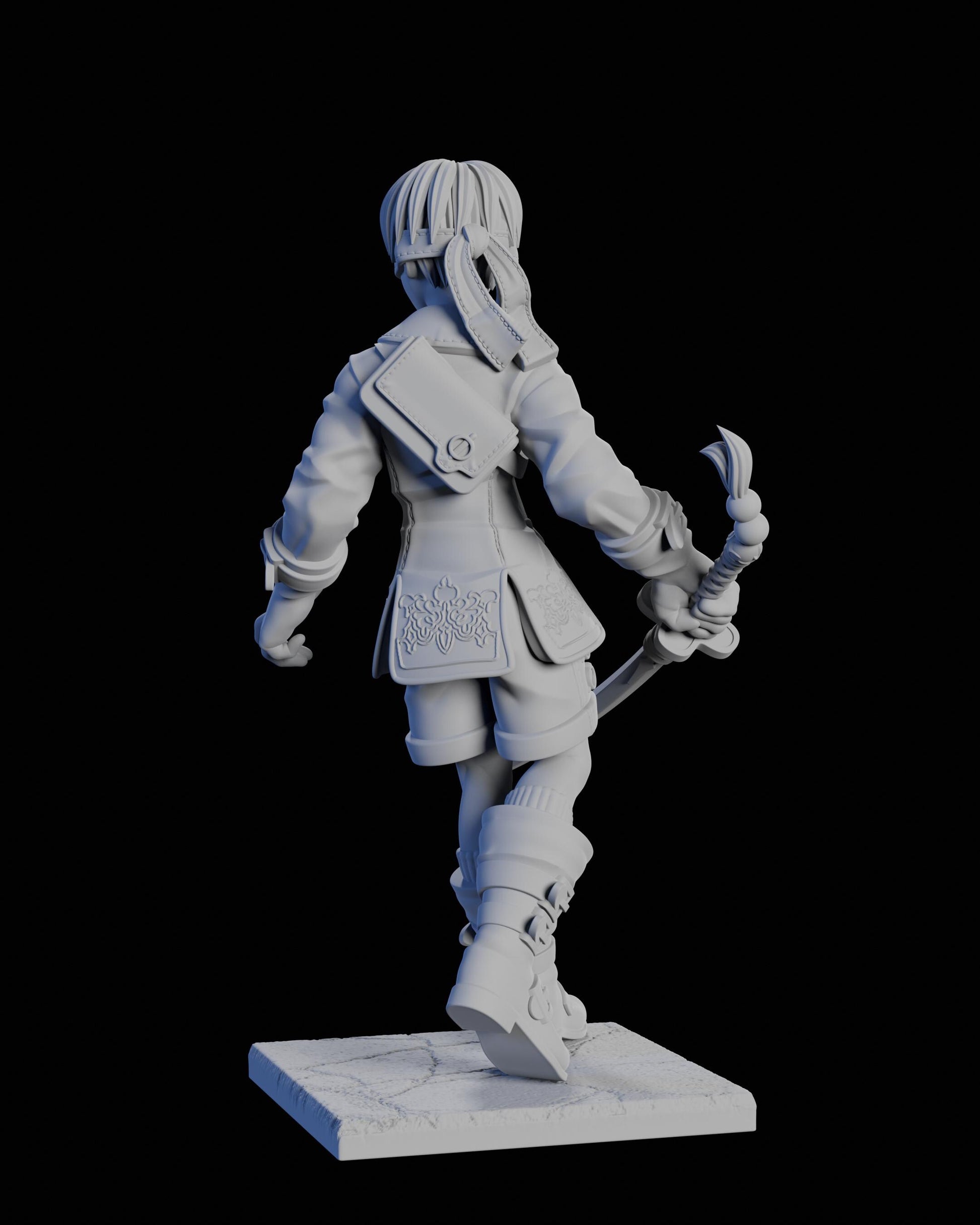 Neuf Sigma Miniature - 28mm / 32mm / 36mm / 75mm - Ethan Savage Studios - Unpainted Resin Printed Figure for D&D, TTRPGs, and Board Games