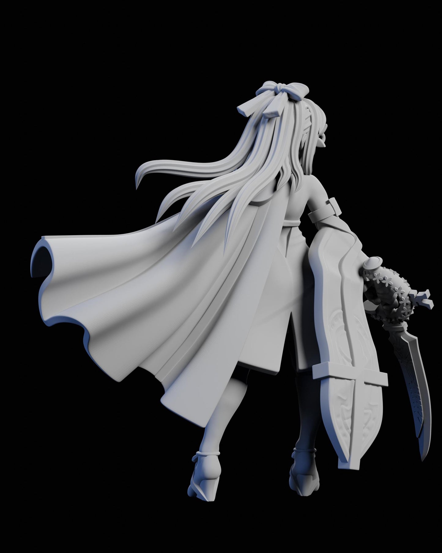 Sister 0 Miniature - 28mm / 32mm / 36mm / 75mm - Ethan Savage Studios - Unpainted Resin Printed Figure for D&D, TTRPGs, and Board Games