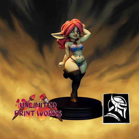 Marlena Miniature (Standard & NSFW) - 28mm / 32mm / 36mm / 75mm - HardWitch Games - Resin Printed Figure for TTRPGs and Board Games
