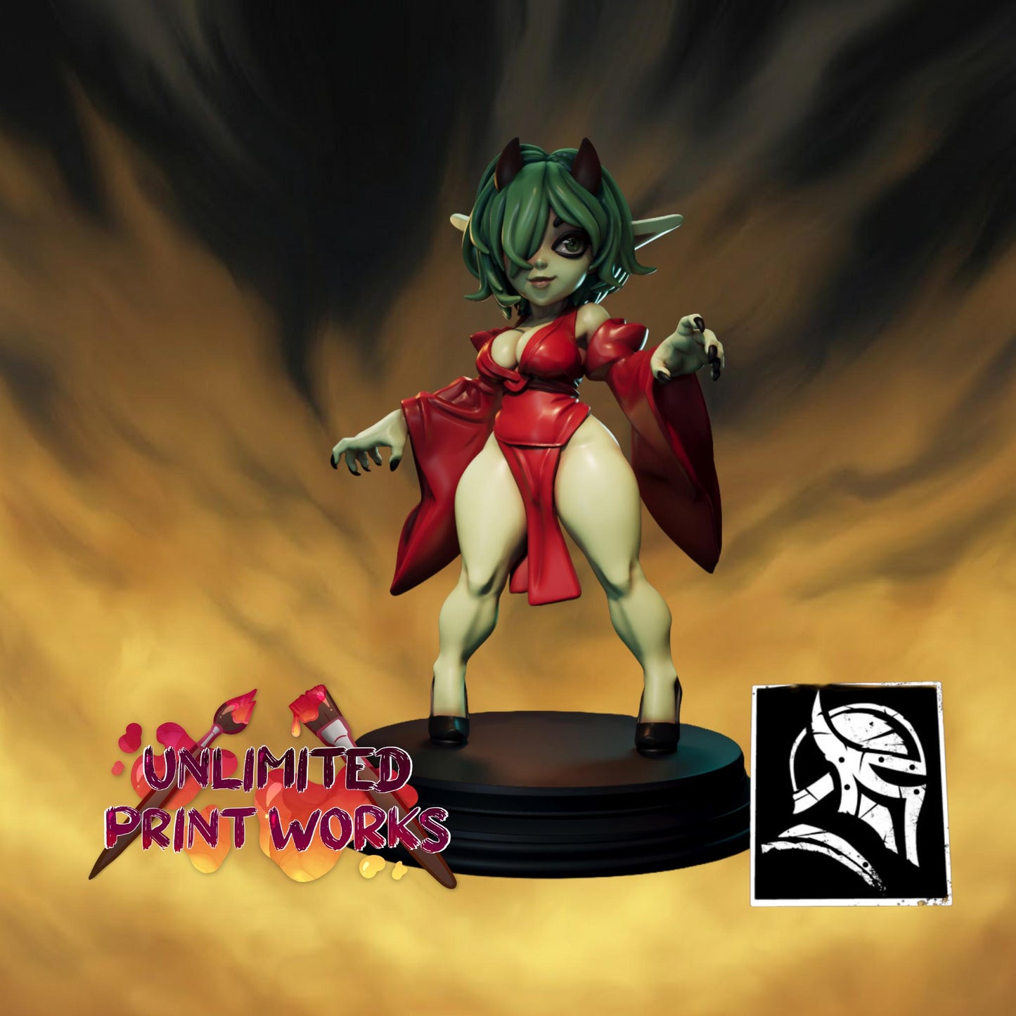 Martisha Miniature (Standard & NSFW) - 28mm / 32mm / 36mm / 75mm - HardWitch Games - Resin Printed Figure for TTRPGs and Board Games