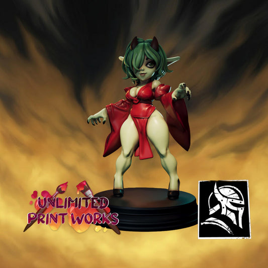 Martisha Miniature (Standard & NSFW) - 28mm / 32mm / 36mm / 75mm - HardWitch Games - Resin Printed Figure for TTRPGs and Board Games
