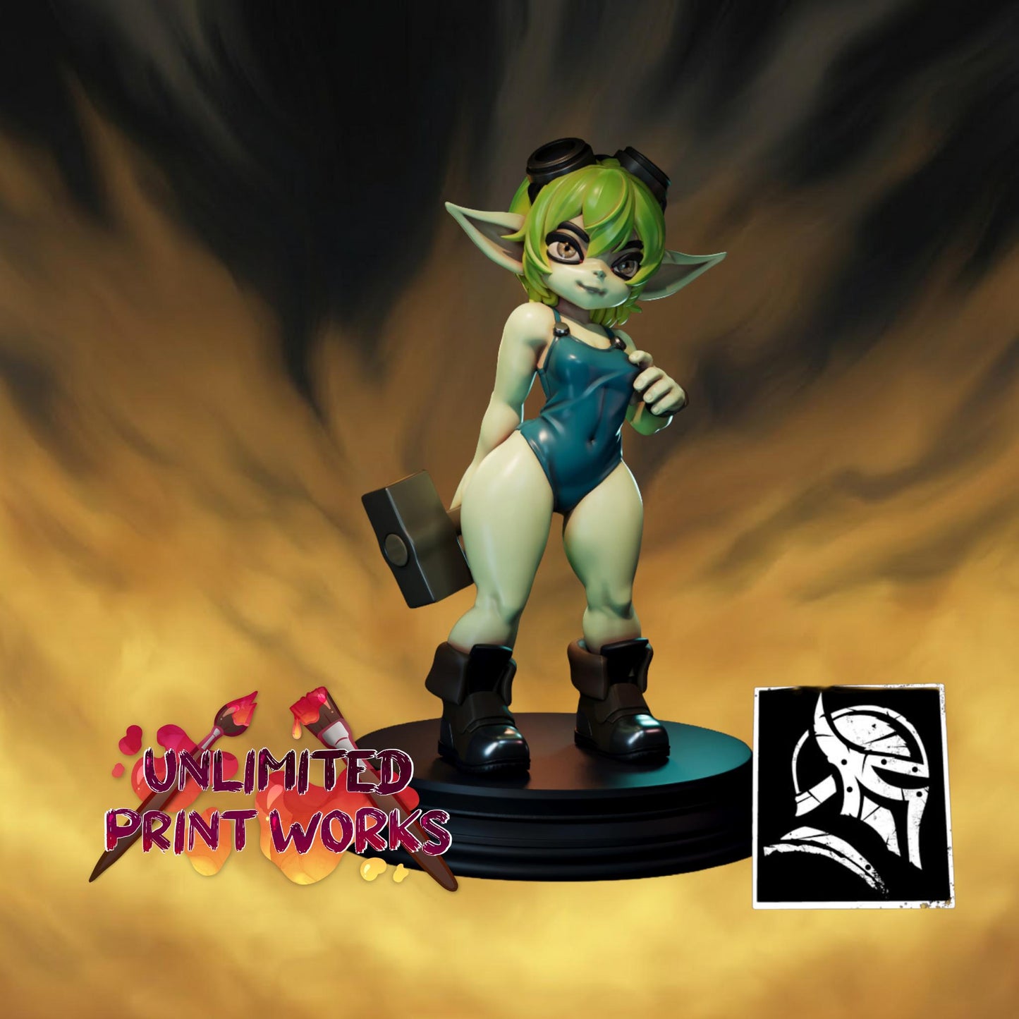 Ruddah Miniature - 28mm / 32mm / 36mm / 75mm - HardWitch Games - Resin Printed Figure for TTRPGs and Board Games