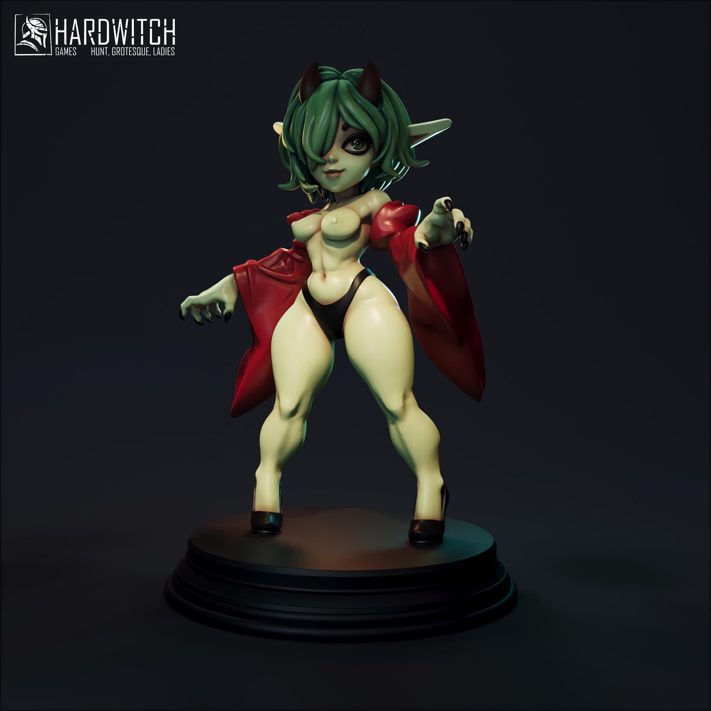 Martisha Miniature (Standard & NSFW) - 28mm / 32mm / 36mm / 75mm - HardWitch Games - Resin Printed Figure for TTRPGs and Board Games