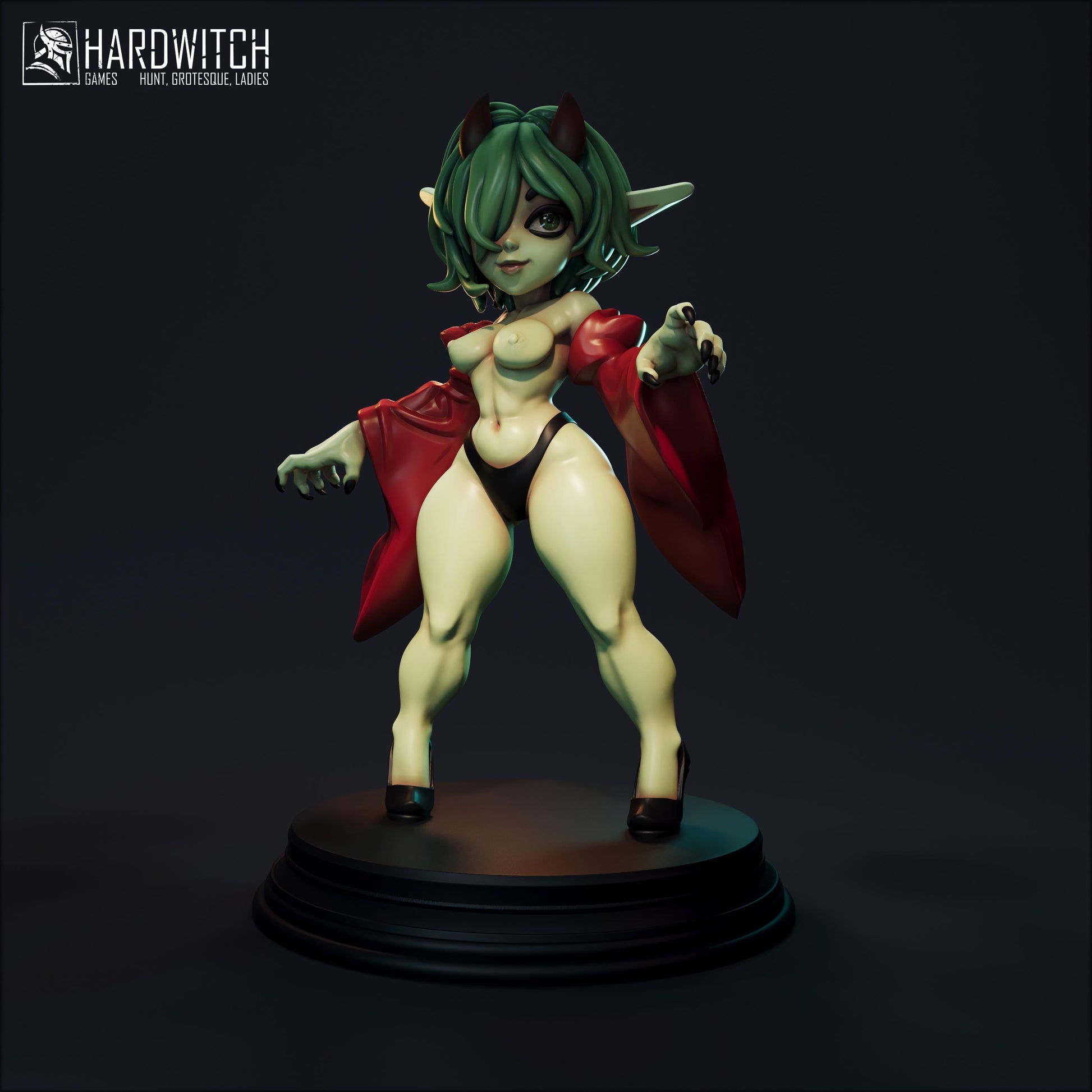 Martisha Miniature (Standard & NSFW) - 28mm / 32mm / 36mm / 75mm - HardWitch Games - Resin Printed Figure for TTRPGs and Board Games