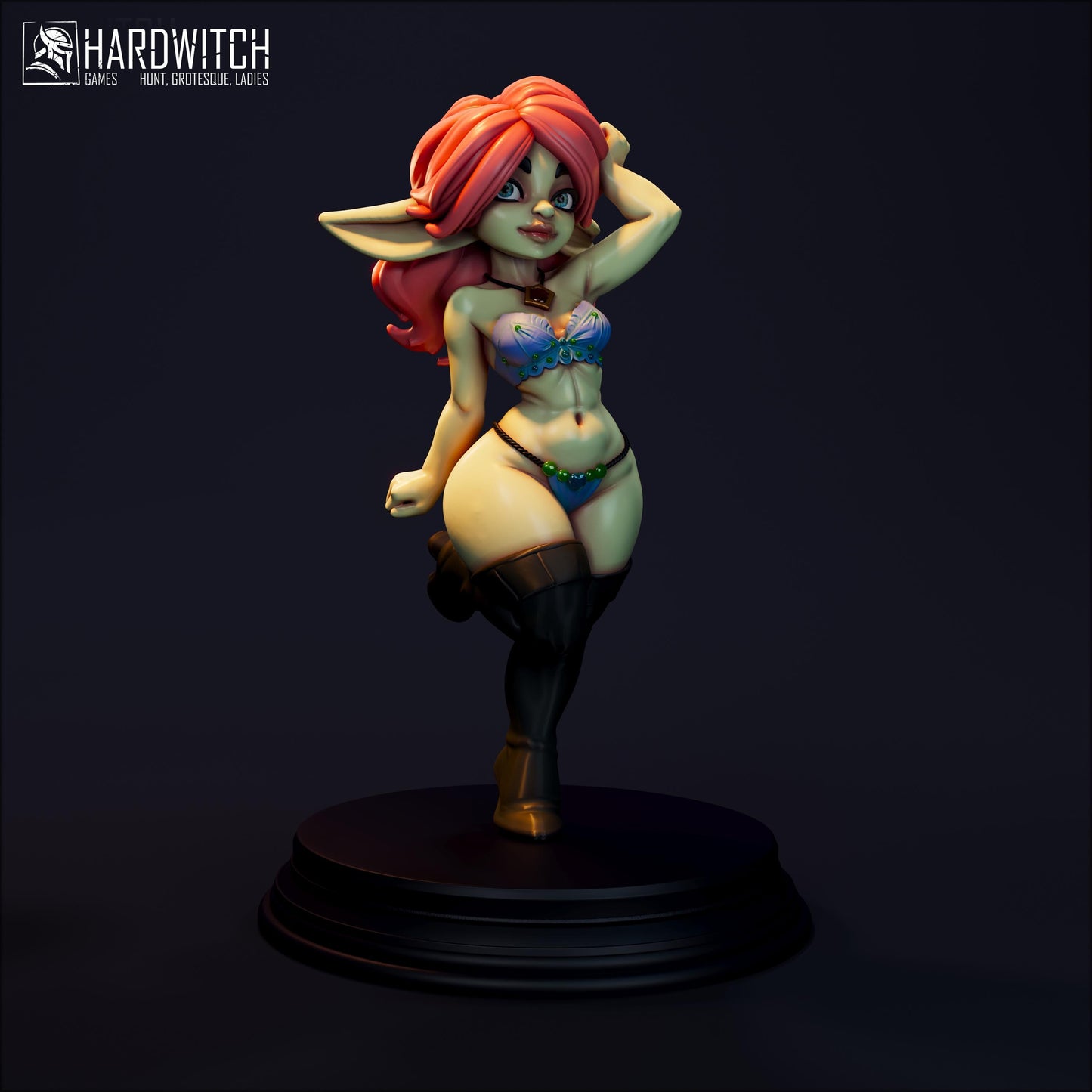 Marlena Miniature (Standard & NSFW) - 28mm / 32mm / 36mm / 75mm - HardWitch Games - Resin Printed Figure for TTRPGs and Board Games