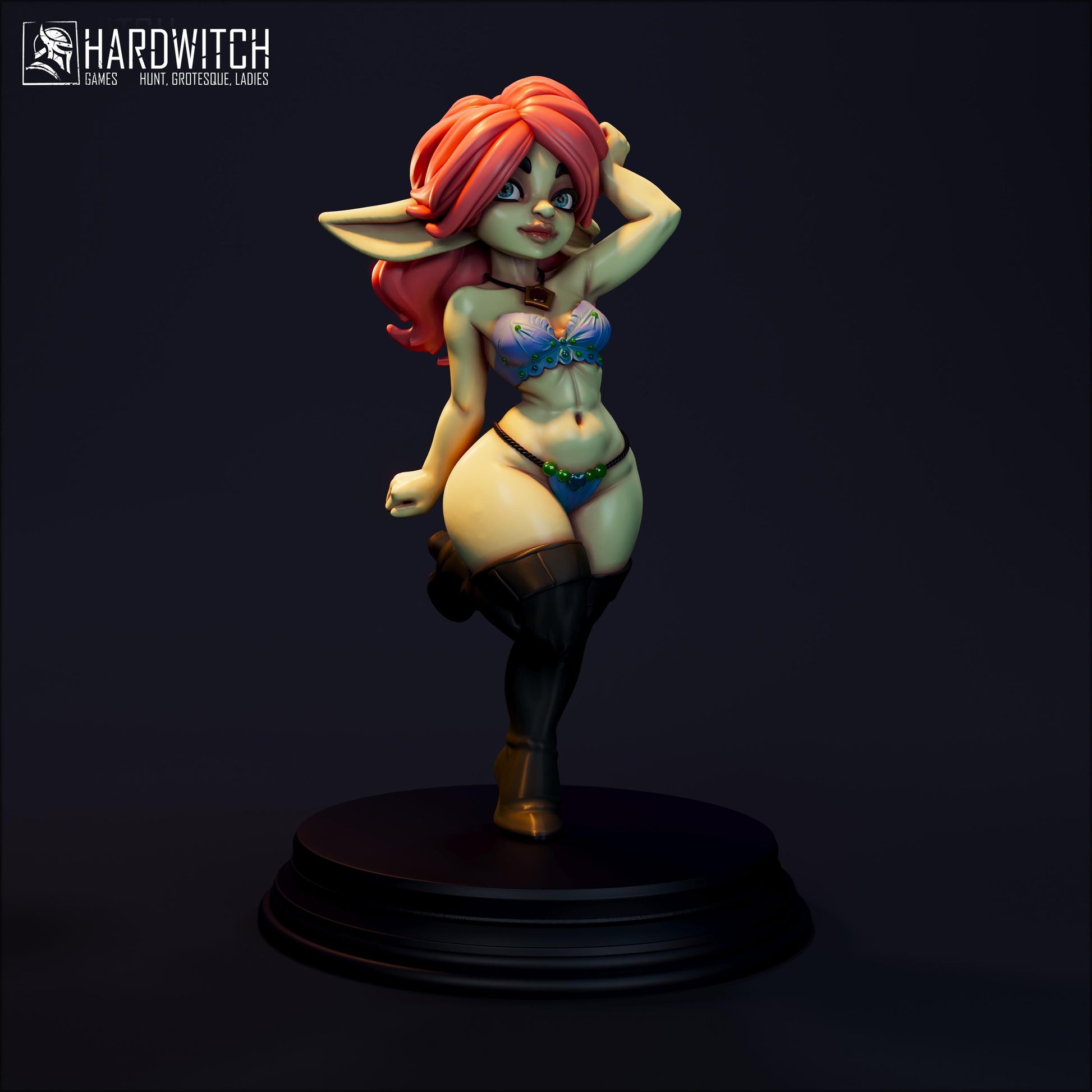 Marlena Miniature (Standard & NSFW) - 28mm / 32mm / 36mm / 75mm - HardWitch Games - Resin Printed Figure for TTRPGs and Board Games