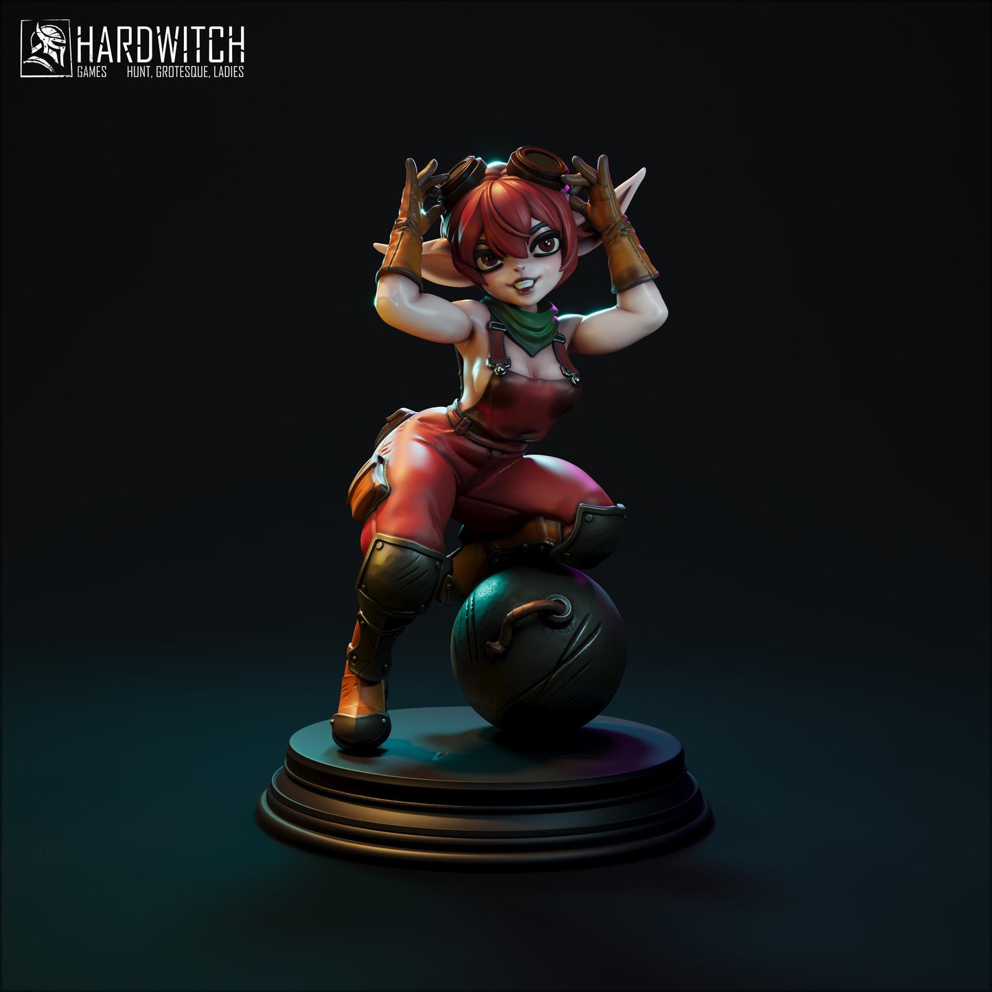 Geina Miniature (Standard & NSFW) - 28mm / 32mm / 36mm / 75mm - HardWitch Games - Resin Printed Figure for TTRPGs and Board Games