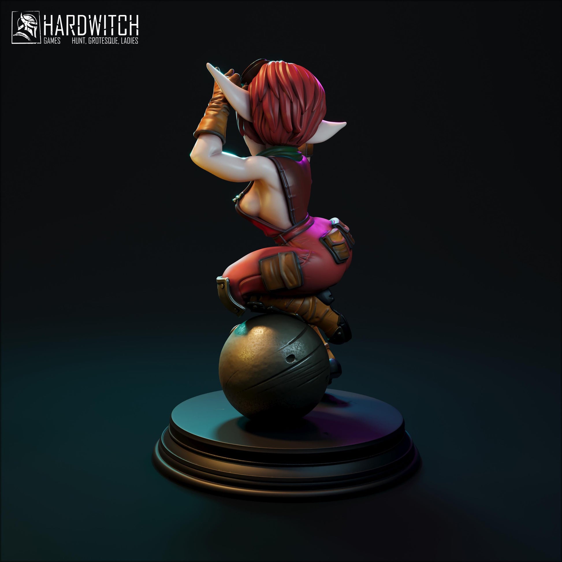 Geina Miniature (Standard & NSFW) - 28mm / 32mm / 36mm / 75mm - HardWitch Games - Resin Printed Figure for TTRPGs and Board Games