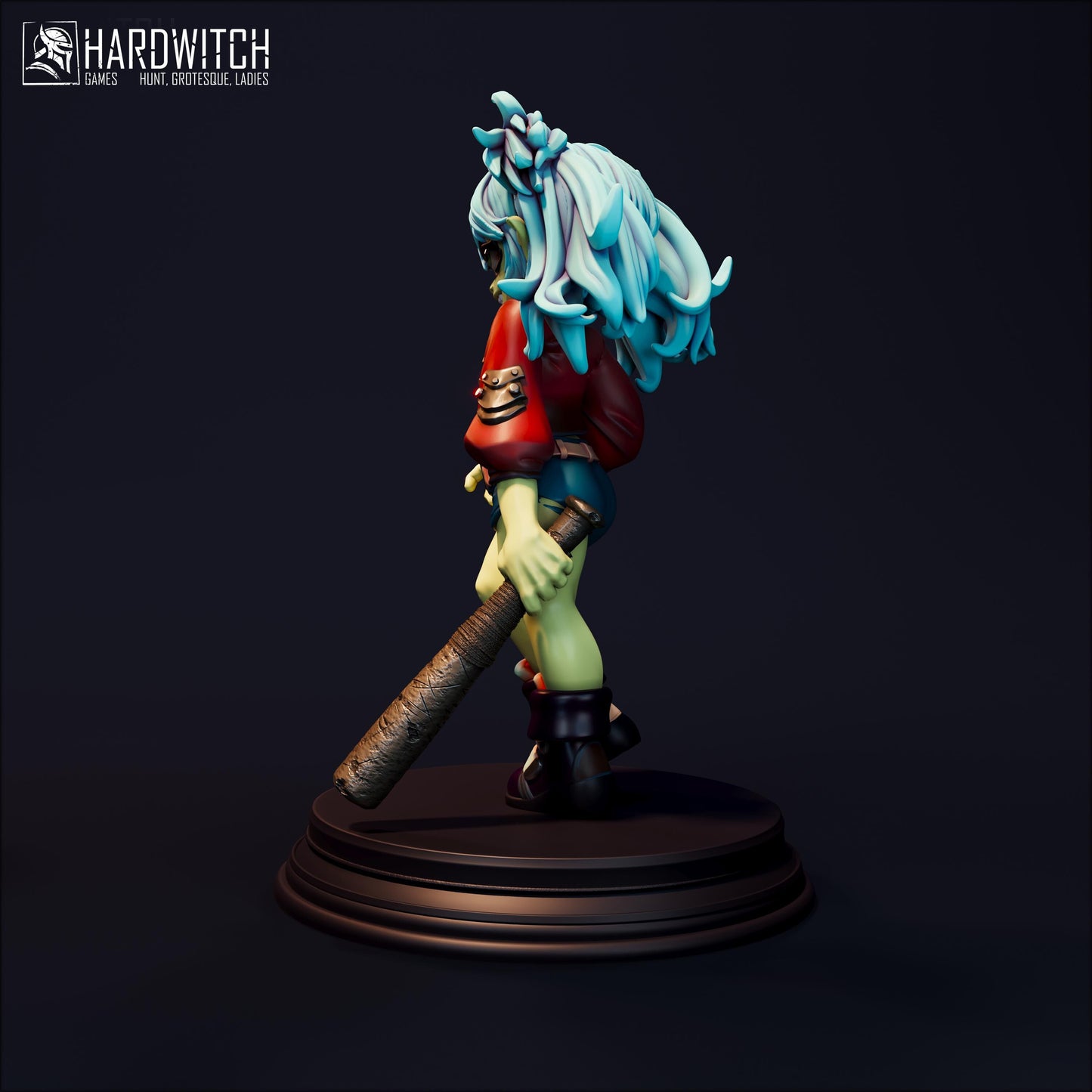 Glenda Miniature (Standard & NSFW) - 28mm / 32mm / 36mm / 75mm - HardWitch Games - Resin Printed Figure for TTRPGs and Board Games