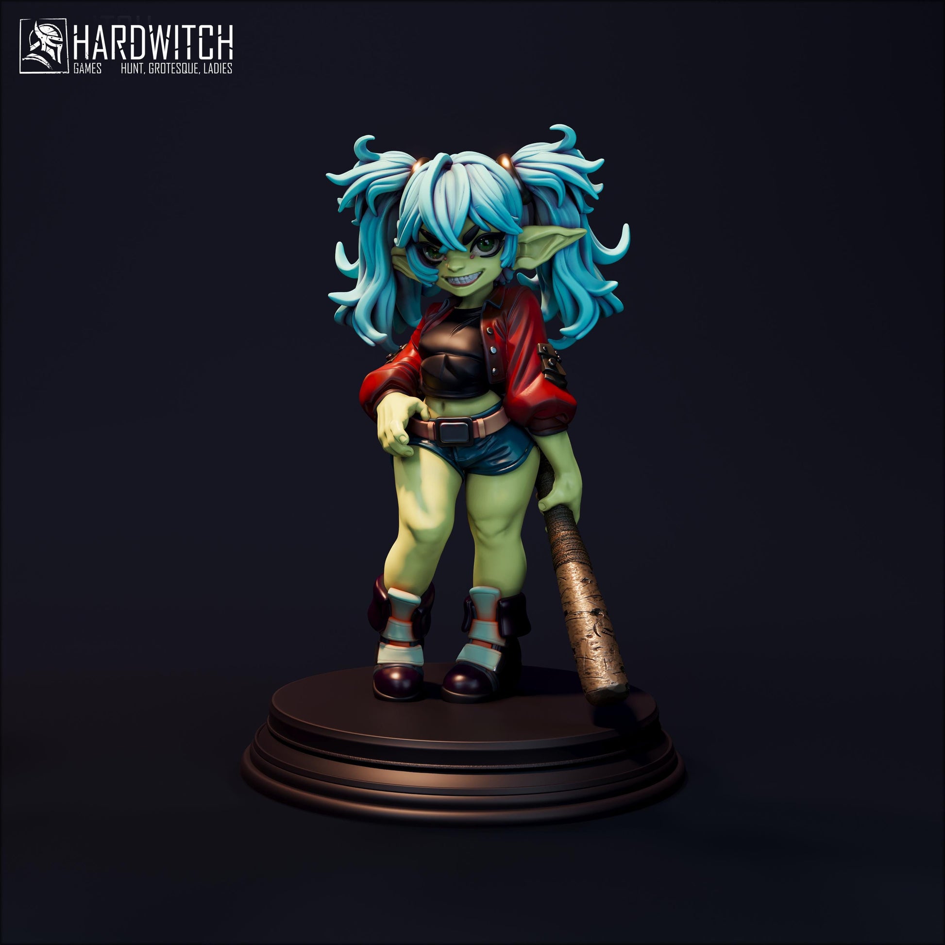 Glenda Miniature (Standard & NSFW) - 28mm / 32mm / 36mm / 75mm - HardWitch Games - Resin Printed Figure for TTRPGs and Board Games