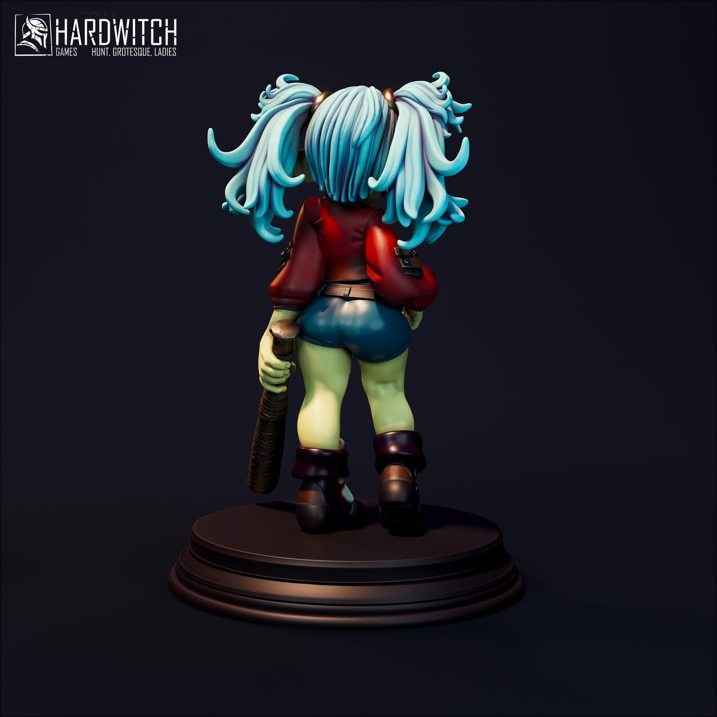 Glenda Miniature (Standard & NSFW) - 28mm / 32mm / 36mm / 75mm - HardWitch Games - Resin Printed Figure for TTRPGs and Board Games