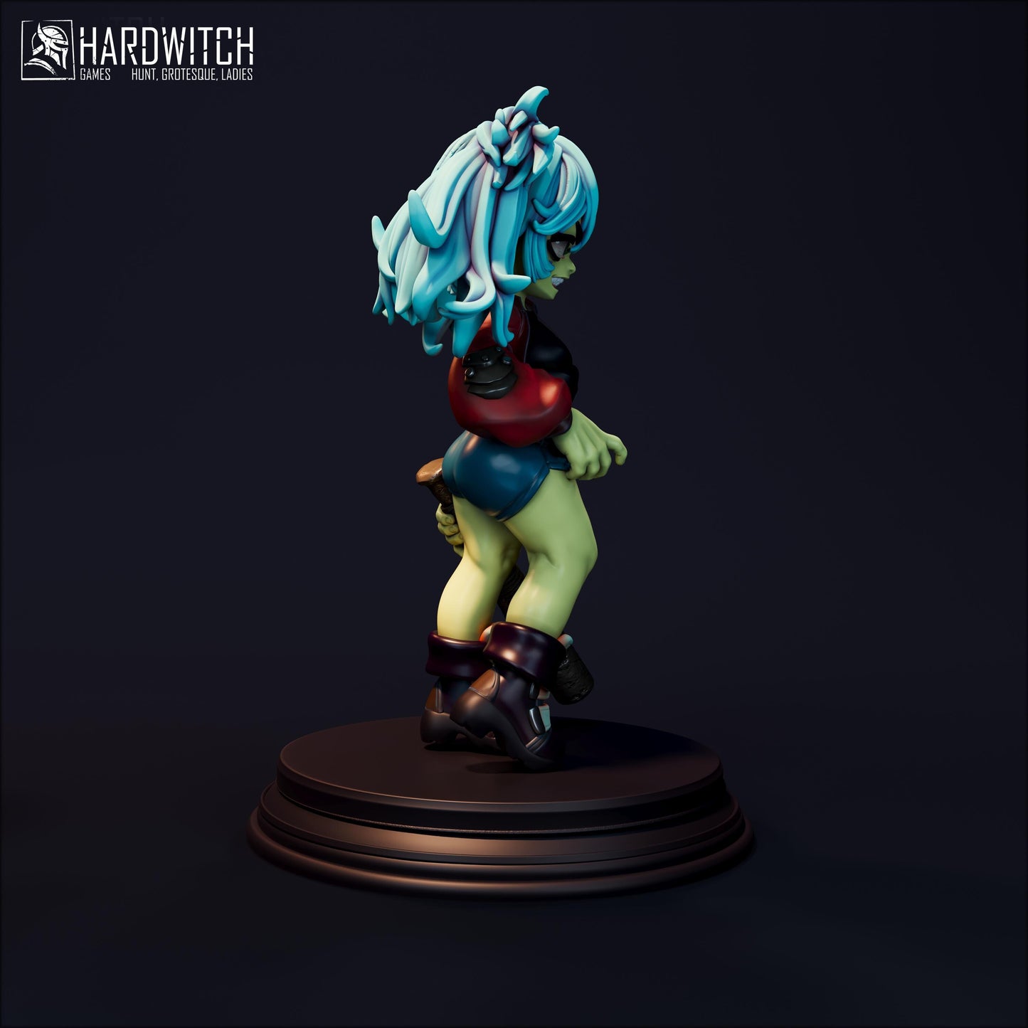 Glenda Miniature (Standard & NSFW) - 28mm / 32mm / 36mm / 75mm - HardWitch Games - Resin Printed Figure for TTRPGs and Board Games