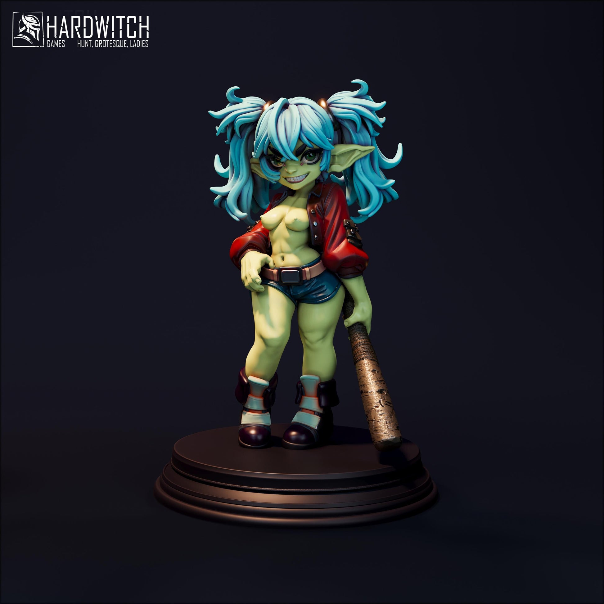 Glenda Miniature (Standard & NSFW) - 28mm / 32mm / 36mm / 75mm - HardWitch Games - Resin Printed Figure for TTRPGs and Board Games