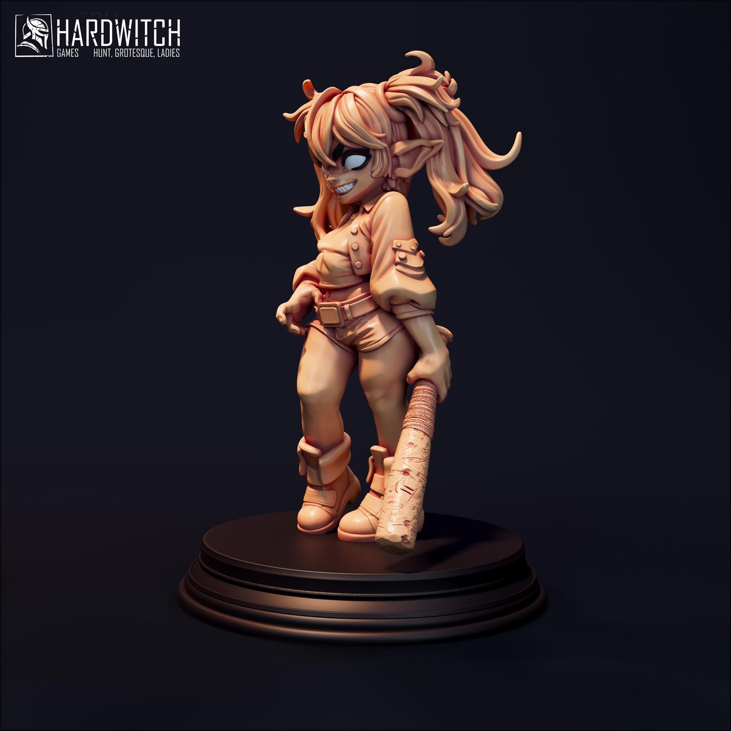 Glenda Miniature (Standard & NSFW) - 28mm / 32mm / 36mm / 75mm - HardWitch Games - Resin Printed Figure for TTRPGs and Board Games