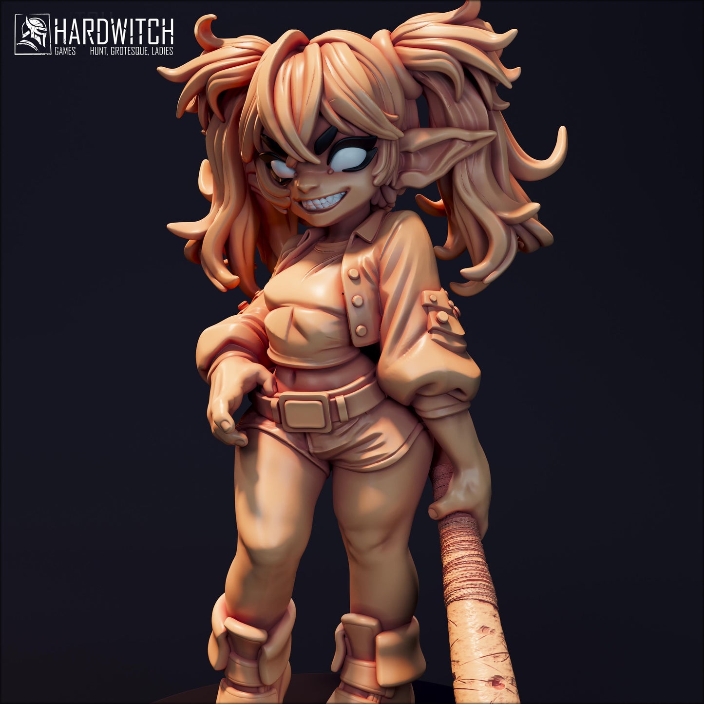 Glenda Miniature (Standard & NSFW) - 28mm / 32mm / 36mm / 75mm - HardWitch Games - Resin Printed Figure for TTRPGs and Board Games