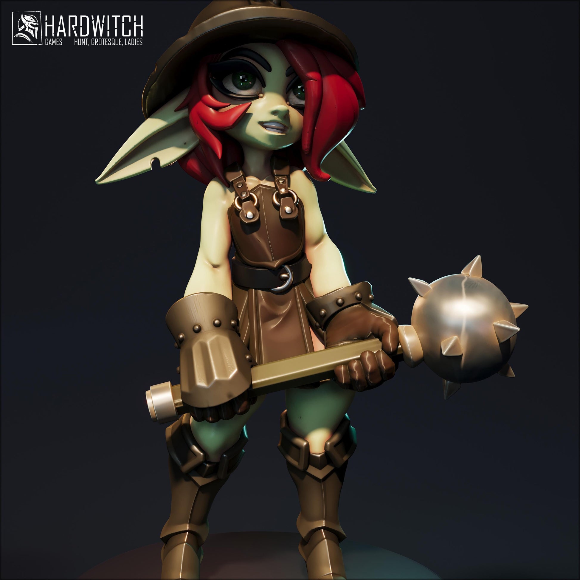 Felixia Miniature - 28mm / 32mm / 36mm / 75mm - HardWitch Games - Resin Printed Figure for TTRPGs and Board Games