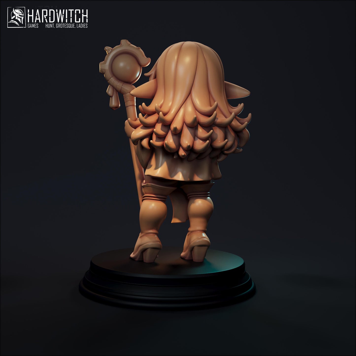Florina Miniature (Standard & NSFW) - 28mm / 32mm / 36mm / 75mm - HardWitch Games - Resin Printed Figure for TTRPGs and Board Games