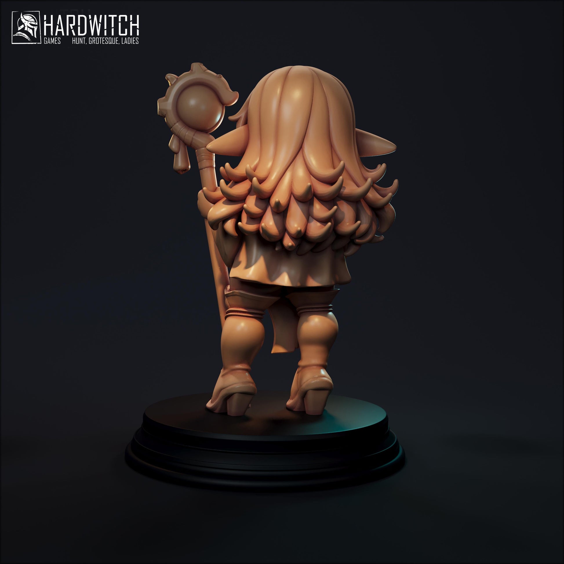 Florina Miniature (Standard & NSFW) - 28mm / 32mm / 36mm / 75mm - HardWitch Games - Resin Printed Figure for TTRPGs and Board Games
