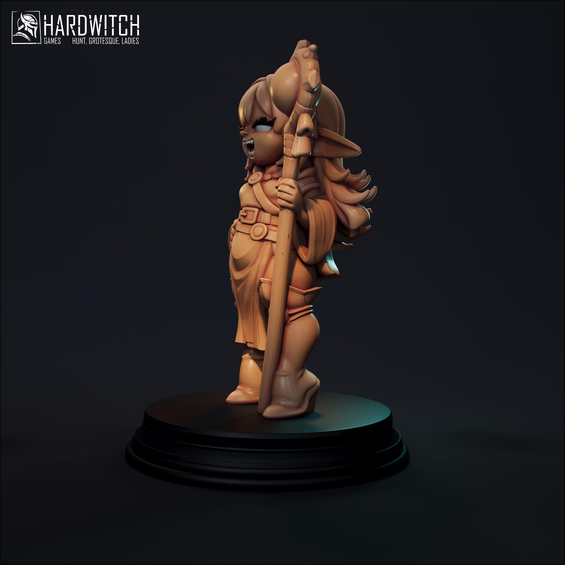 Florina Miniature (Standard & NSFW) - 28mm / 32mm / 36mm / 75mm - HardWitch Games - Resin Printed Figure for TTRPGs and Board Games