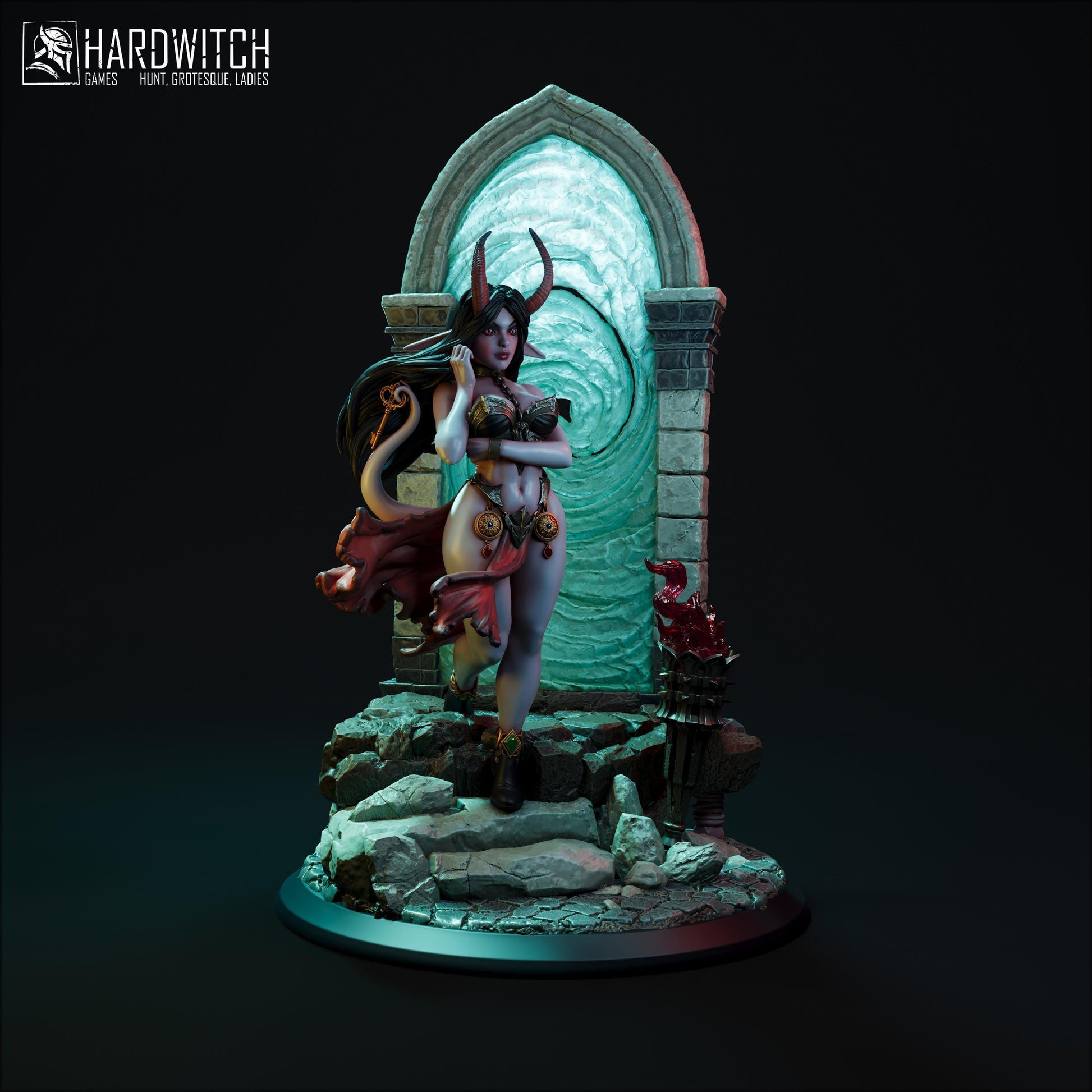 Keybearer Anara Miniature - 28mm / 32mm / 36mm / 75mm - HardWitch Games - Resin Printed Figure for D&D, TTRPGs, and Board Gaming