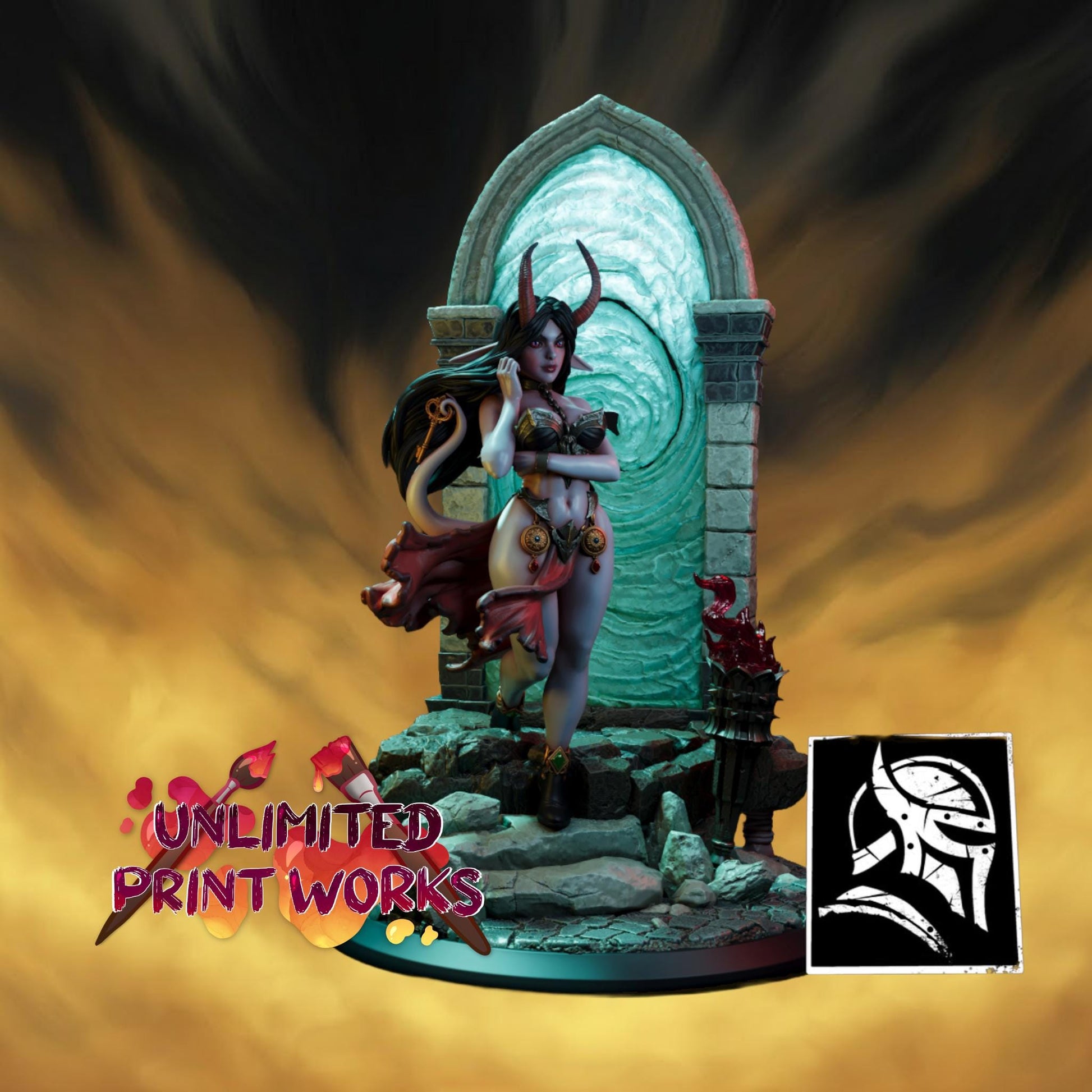 Keybearer Anara Miniature - 28mm / 32mm / 36mm / 75mm - HardWitch Games - Resin Printed Figure for D&D, TTRPGs, and Board Gaming