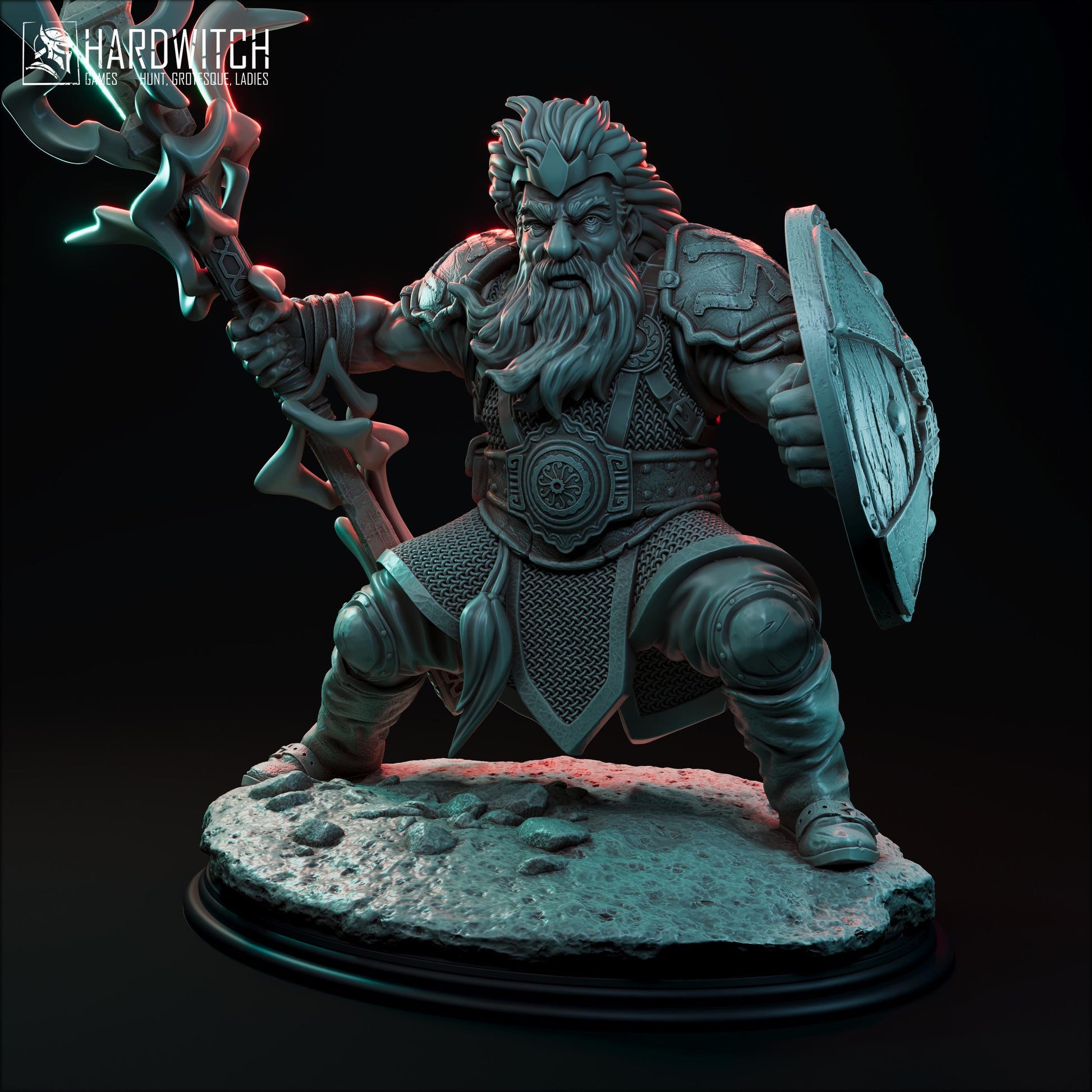 Bajir Troy Miniature - 28mm / 32mm / 36mm / 75mm - HardWitch Games - Resin Printed Figure for TTRPGs and Board Games