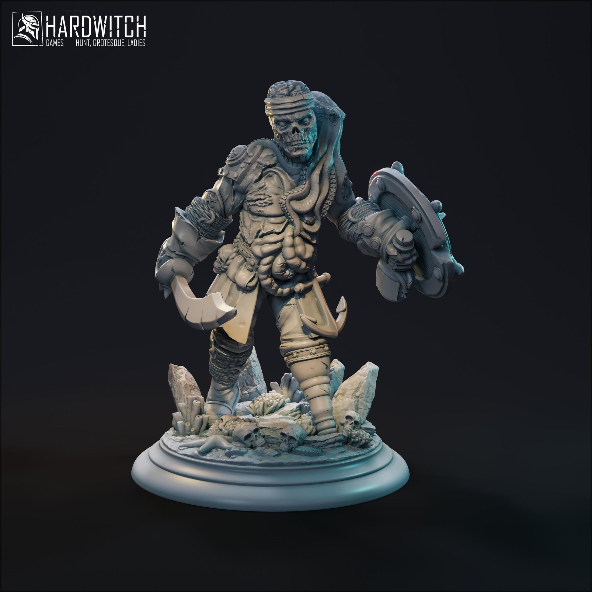 Death Keeper Miniature - 28mm / 32mm / 36mm / 75mm - HardWitch Games - Resin Printed Figure for TTRPGs and Board Games