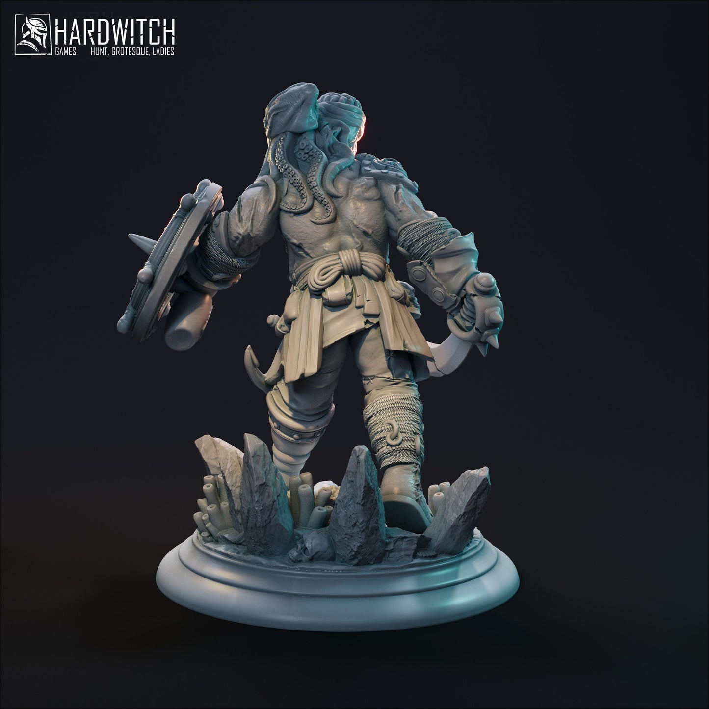 Death Keeper Miniature - 28mm / 32mm / 36mm / 75mm - HardWitch Games - Resin Printed Figure for TTRPGs and Board Games