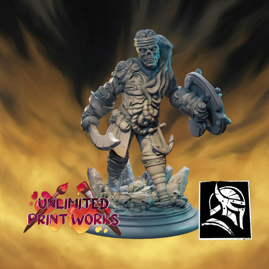Death Keeper Miniature - 28mm / 32mm / 36mm / 75mm - HardWitch Games - Resin Printed Figure for TTRPGs and Board Games