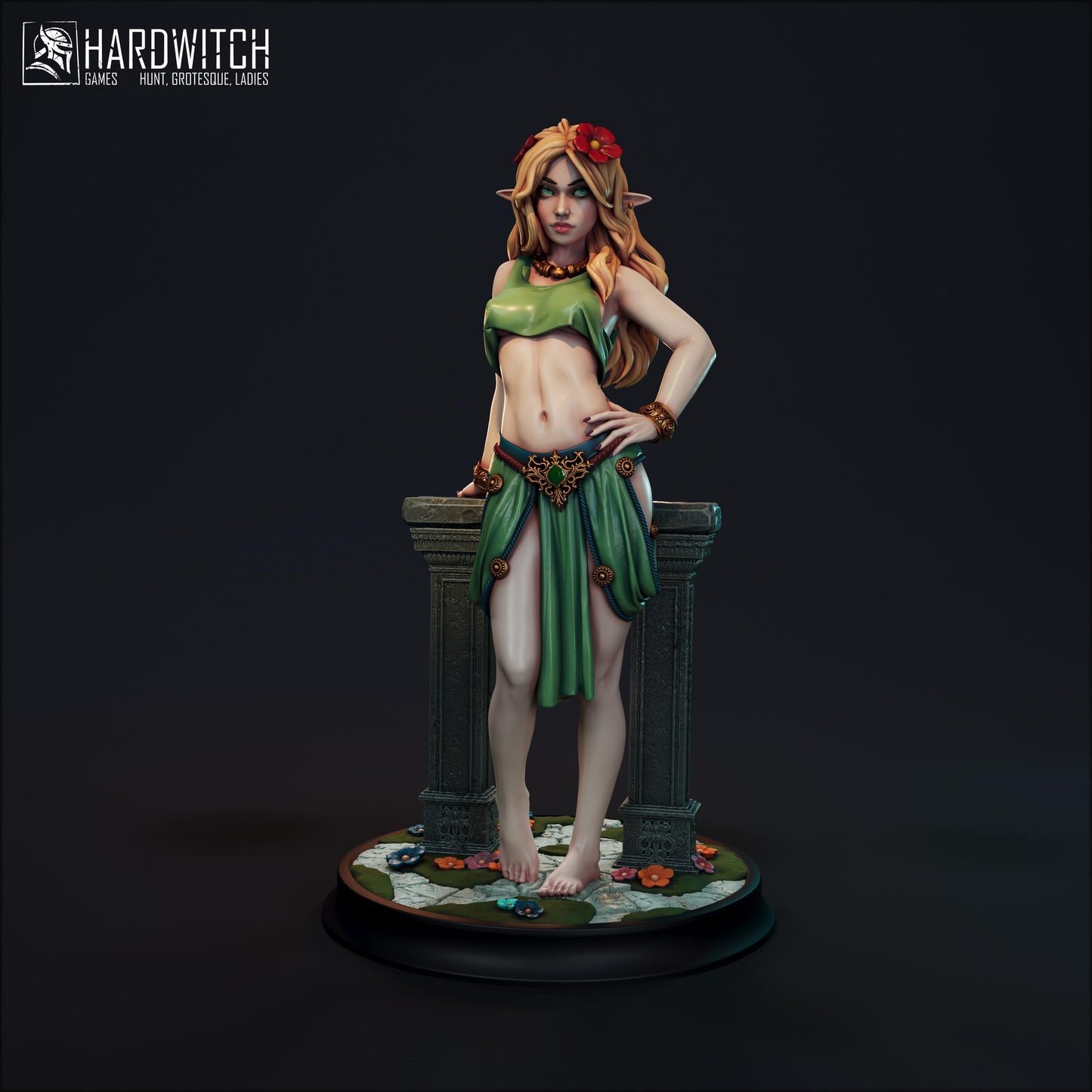 Fokada Irael Miniature - 28mm / 32mm / 36mm / 75mm / 1:12 - HardWitch Games - Resin Printed Figure for D&D, TTRPGs, and Board Gaming