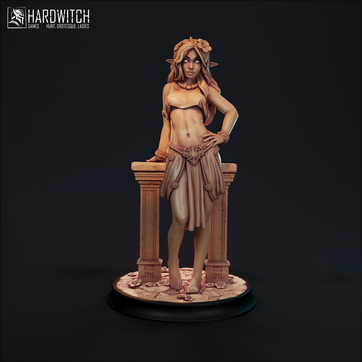 Fokada Irael Miniature - 28mm / 32mm / 36mm / 75mm / 1:12 - HardWitch Games - Resin Printed Figure for D&D, TTRPGs, and Board Gaming