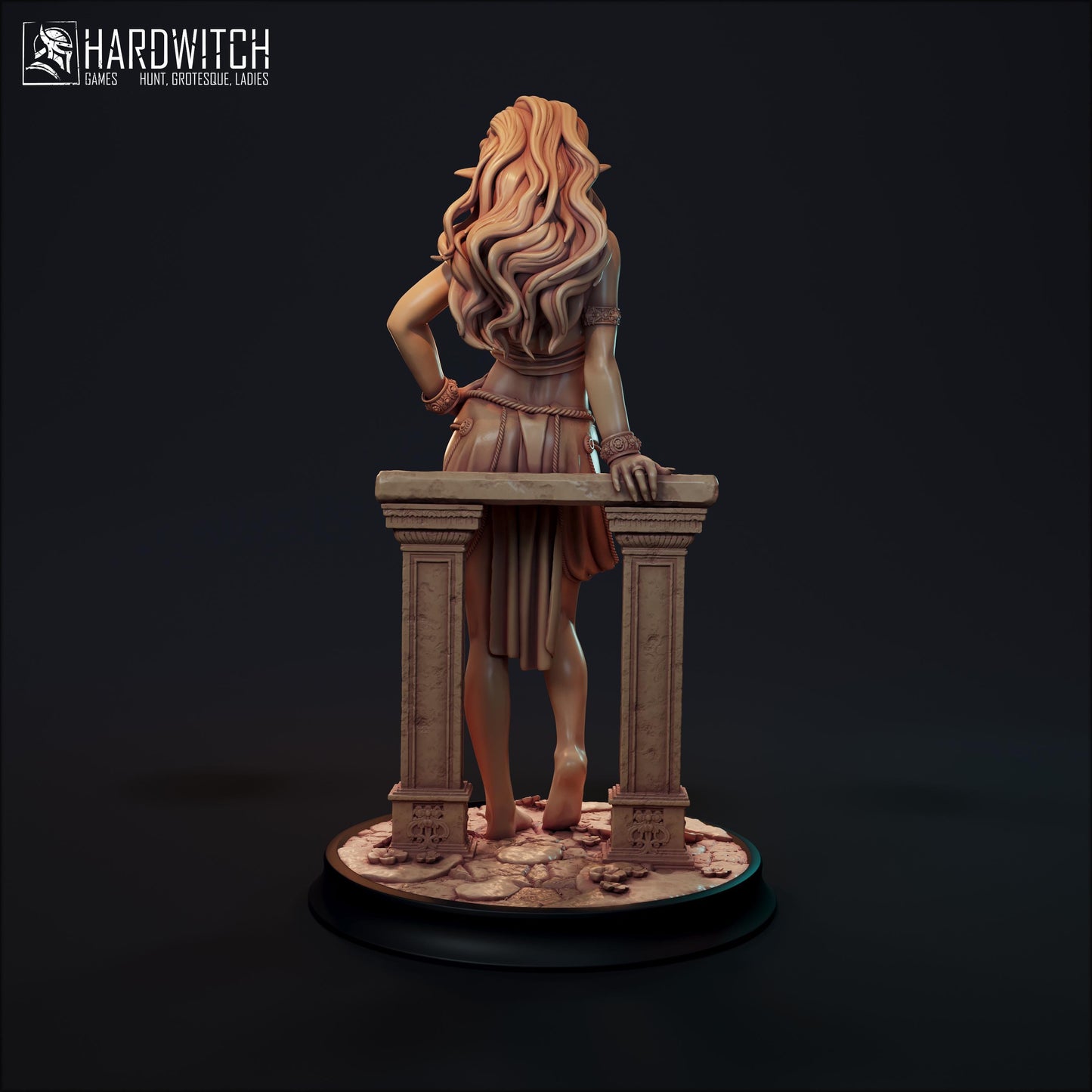 Fokada Irael Miniature - 28mm / 32mm / 36mm / 75mm / 1:12 - HardWitch Games - Resin Printed Figure for D&D, TTRPGs, and Board Gaming